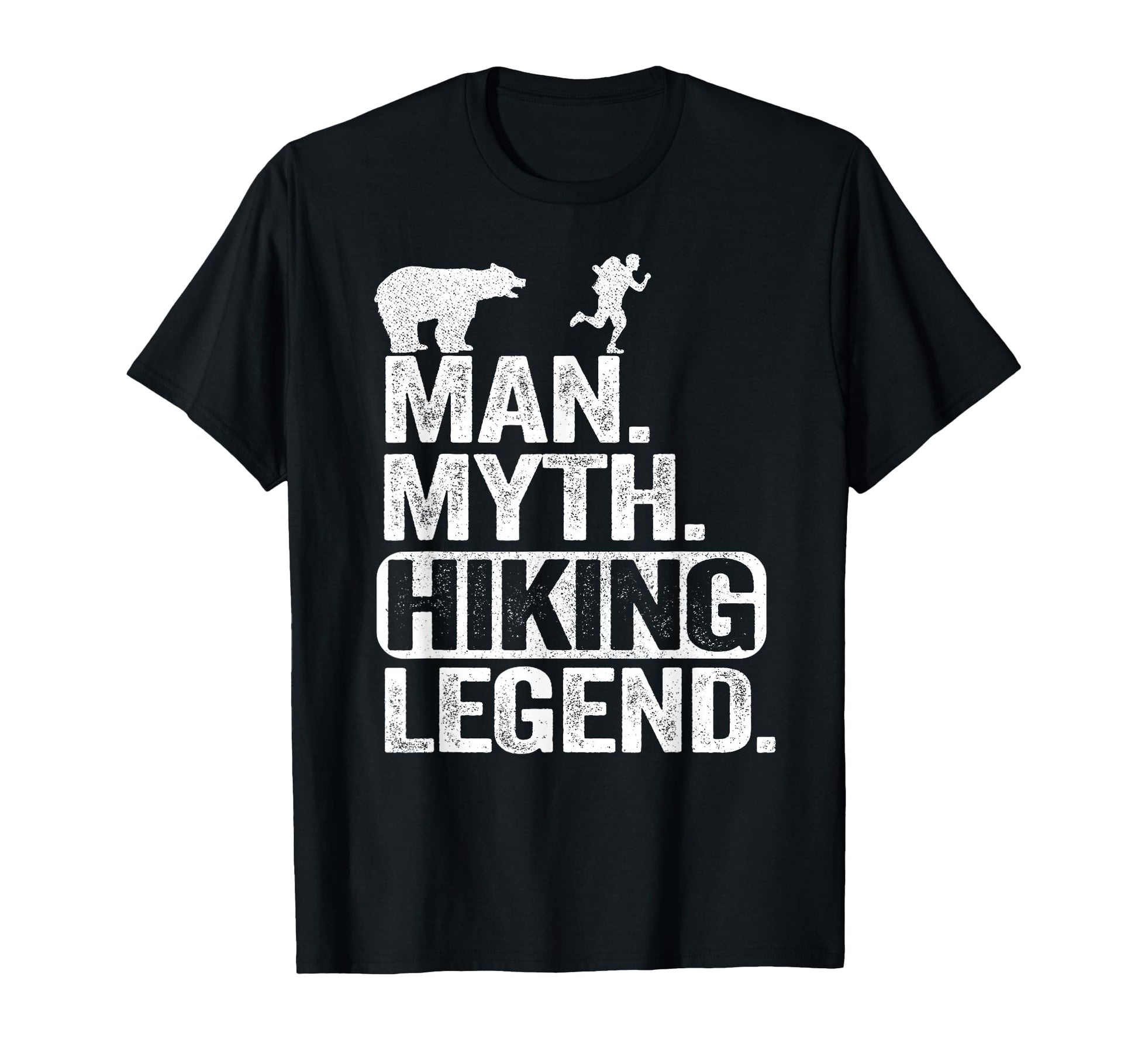 Myth Hiking Legend Hiker Grandpa Bear T-Shirt - Custom Art Print Men Women - T-Shirt, Sweatshirt, Hoodie