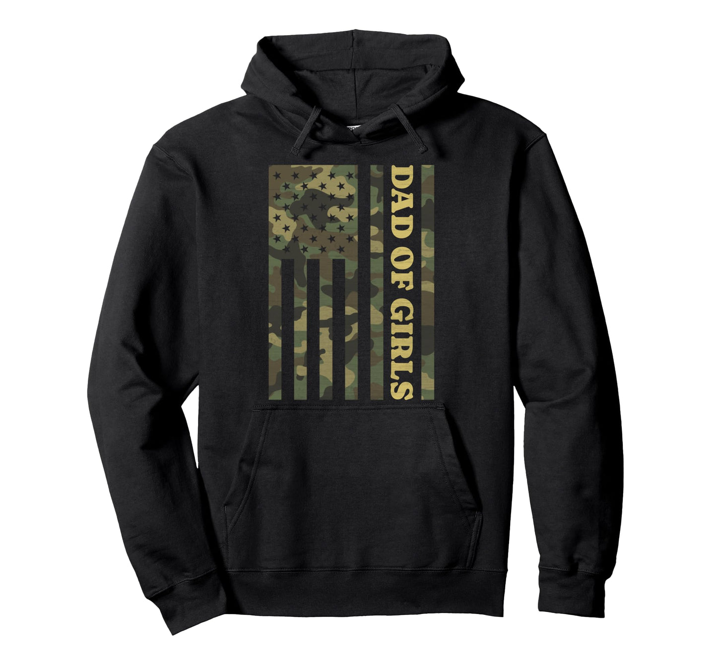 Camo Dad American Flag Camouflage Dad Est Hoodie - Minimalist Print Unisex - T-Shirt, Sweatshirt, Hoodie