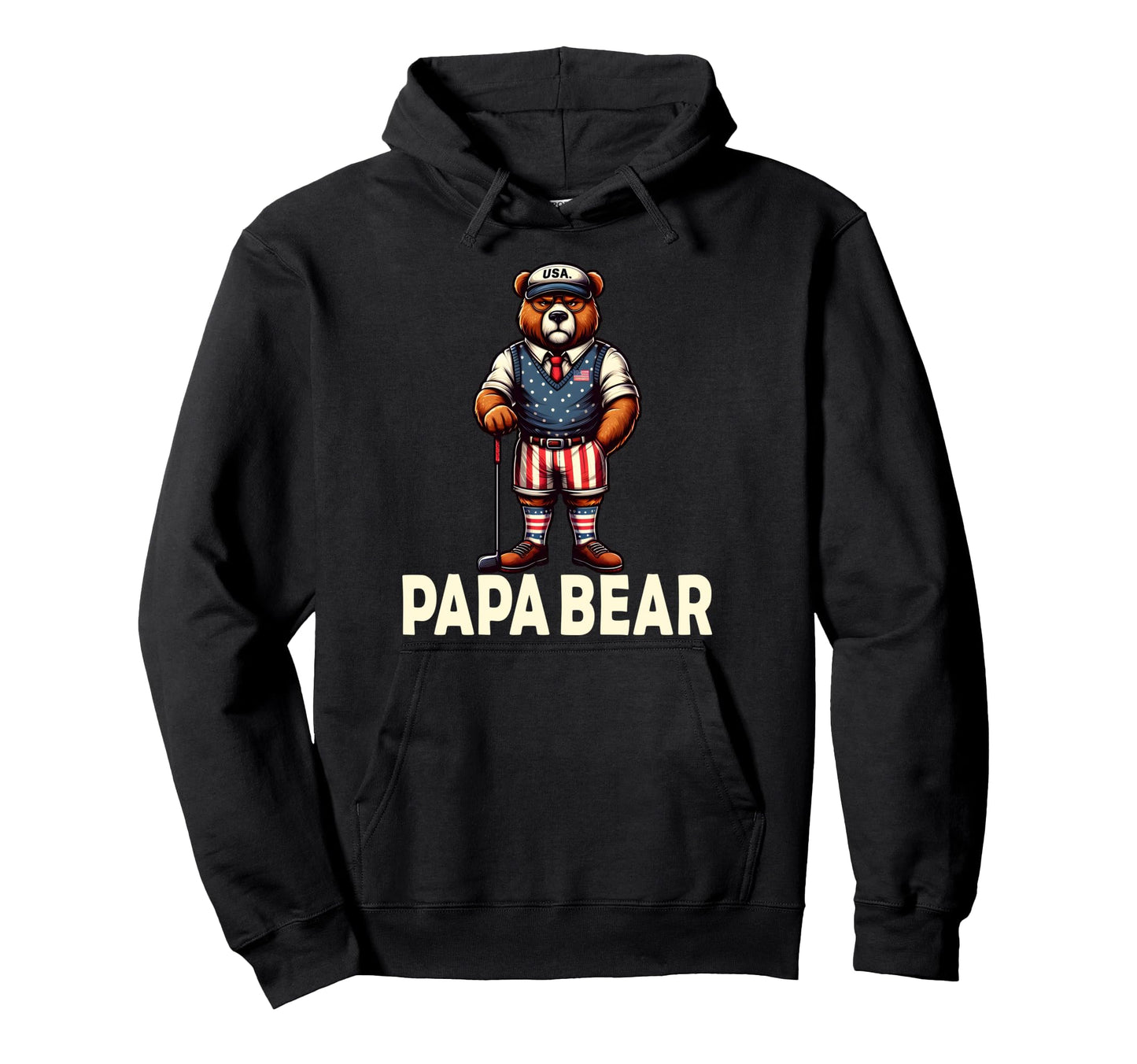 Papa Bear Gifts Funny Birthday Fun Gift Hoodie - Novelty Apparel Men Women - T-Shirt, Sweatshirt, Hoodie