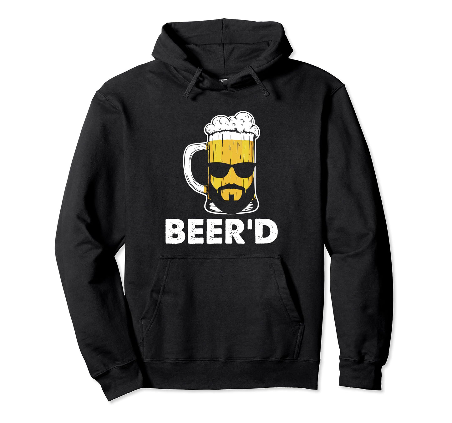 Bearded Guy Funny Beard Lover Hoodie - Custom Art Print for Adults - T-Shirt, Sweatshirt, Hoodie