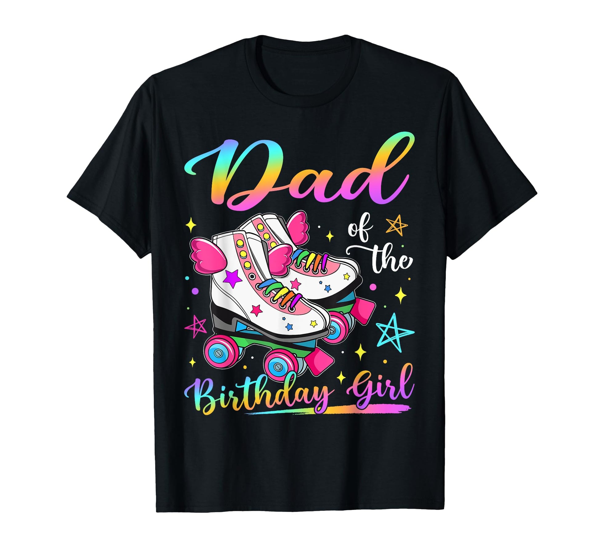 Dad Birthday Rolling Skate Family T-Shirt - Custom Art Print for Adults - T-Shirt, Sweatshirt, Hoodie