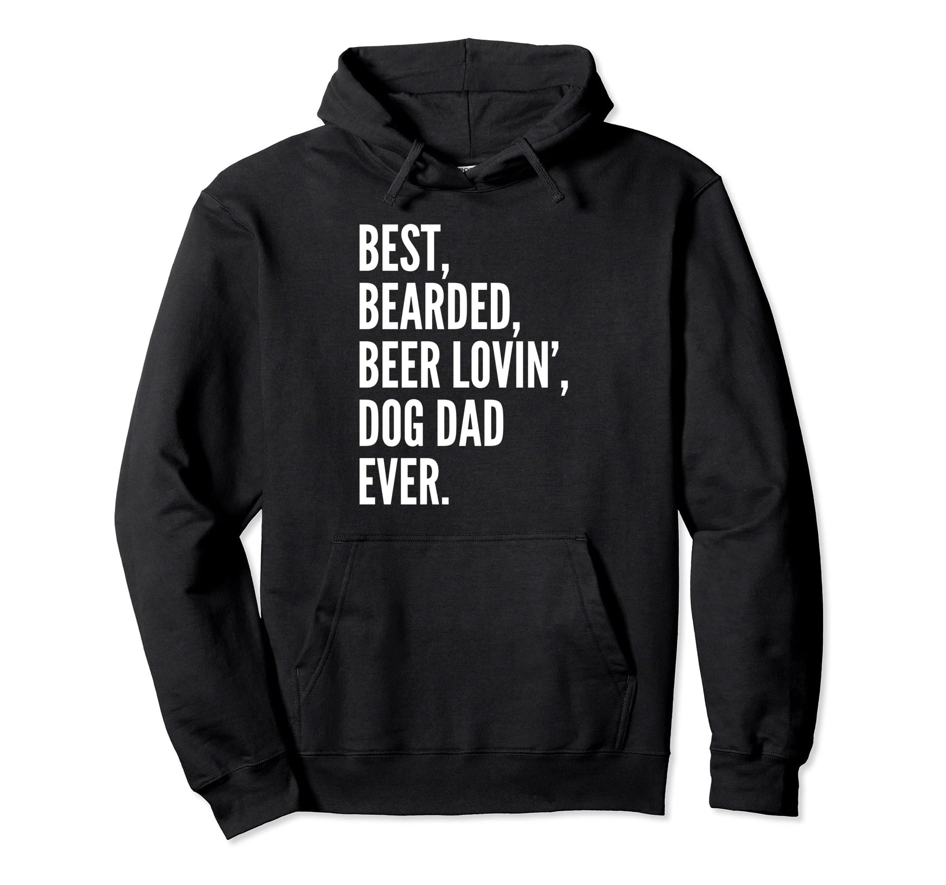 Funny Bearded Beer Lover Dog Owner Dad Hoodie - Streetwear Style Unisex - T-Shirt, Sweatshirt, Hoodie