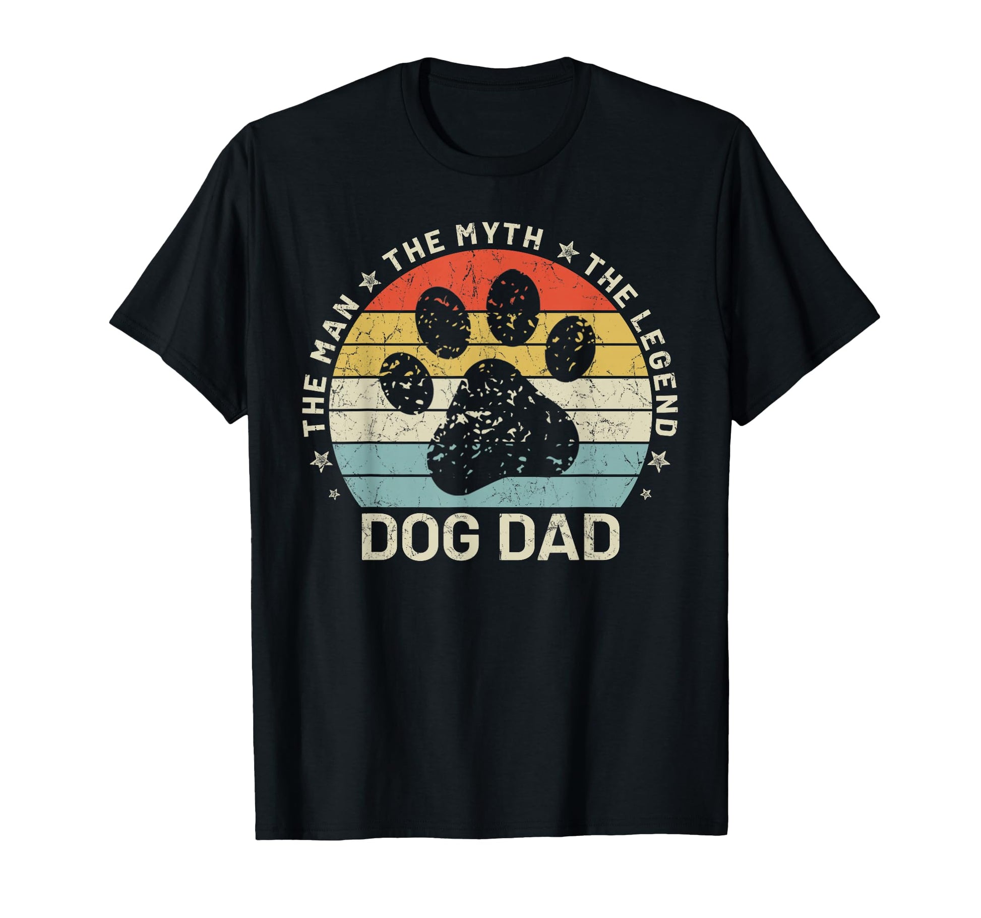 Dog Dad Funny Gifts Myth Legend Dog Dad T-Shirt - Graphic Print Men Women - T-Shirt, Sweatshirt, Hoodie