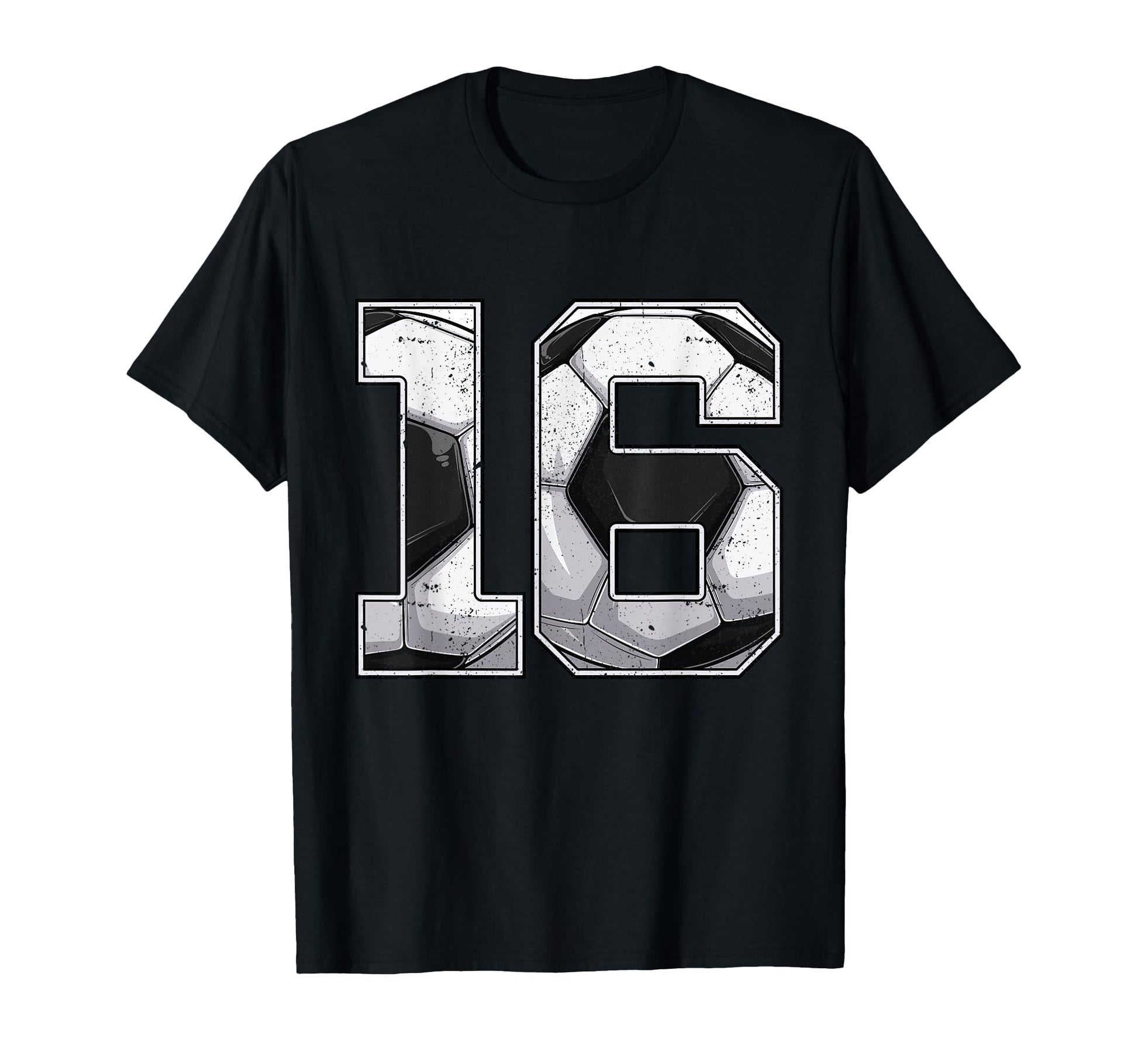 Soccer 16Th Birthday Sixteen 16 Years T-Shirt - Minimalist Print Unisex - T-Shirt, Sweatshirt, Hoodie