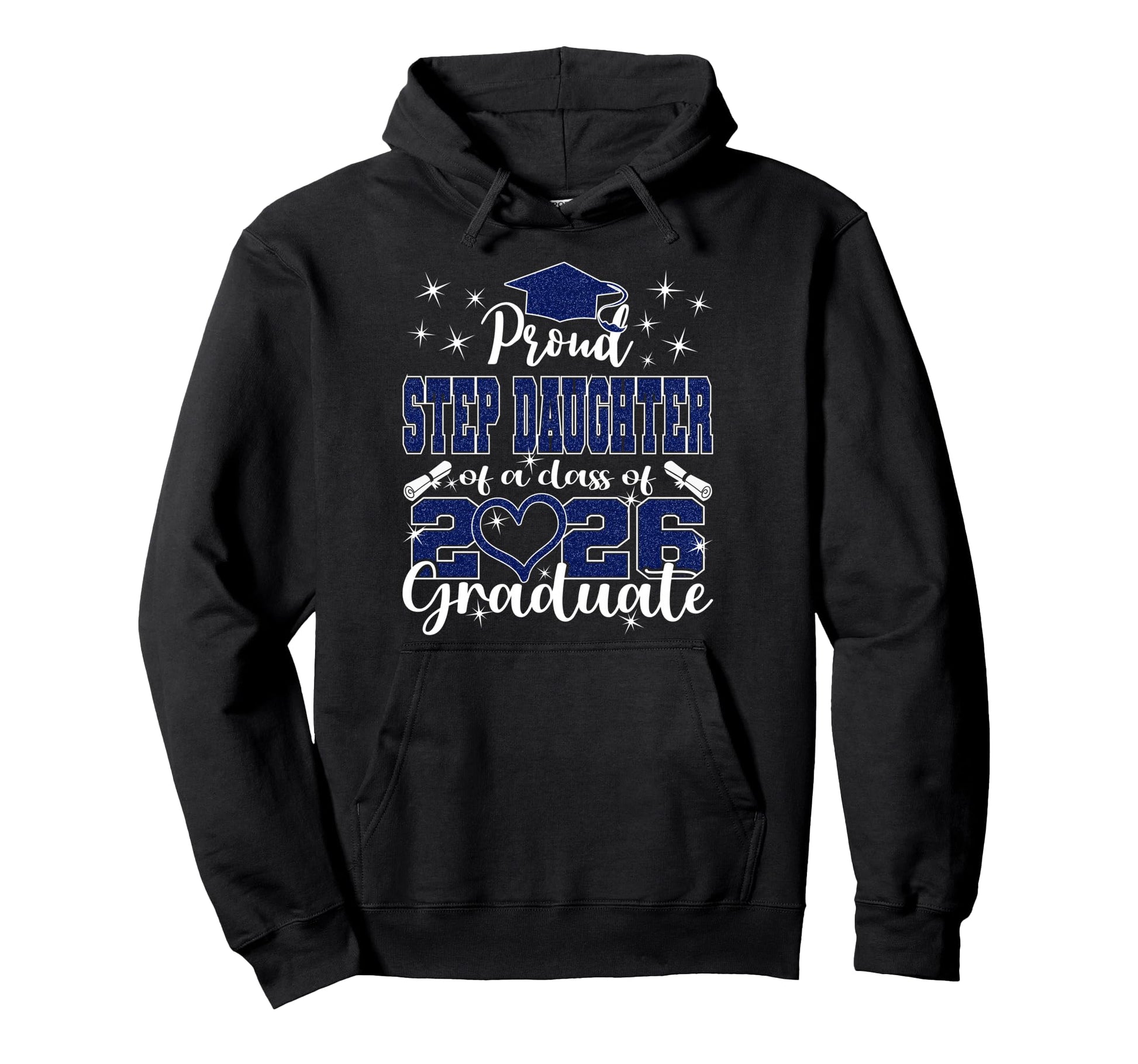 Super Proud Step Daughter 2026 Hoodie - Custom Art Print for Adults - T-Shirt, Sweatshirt, Hoodie