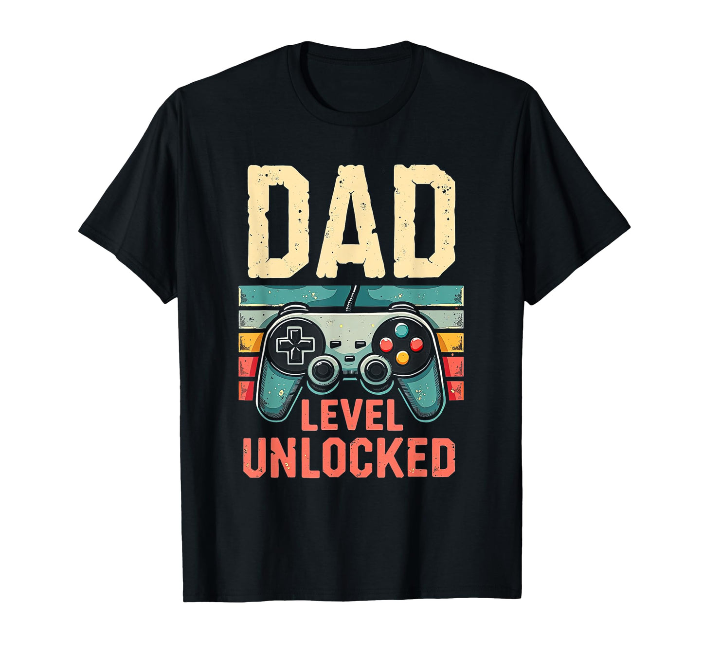 Dad Level Unlocked Funny Gamer Dad T-Shirt - Graphic Print Unisex - T-Shirt, Sweatshirt, Hoodie