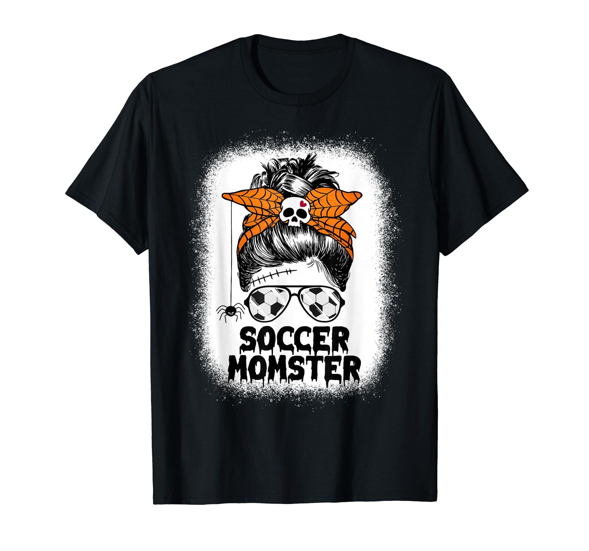Soccer Mom Life Messy Bun Halloween T-Shirt - Streetwear Style Men Women - T-Shirt, Sweatshirt, Hoodie