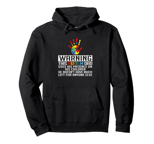 Autism Awareness Day Dad Autistic Patriot Hoodie - Streetwear Style Unisex - T-Shirt, Sweatshirt, Hoodie