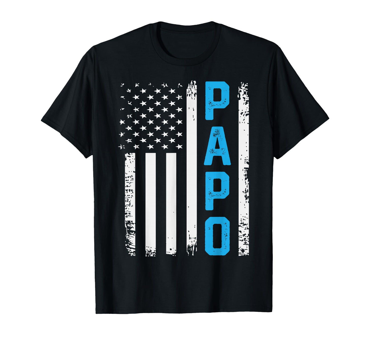 Papo Distressed American Flag T-Shirt - Casual Everyday Wear Unisex - T-Shirt, Sweatshirt, Hoodie