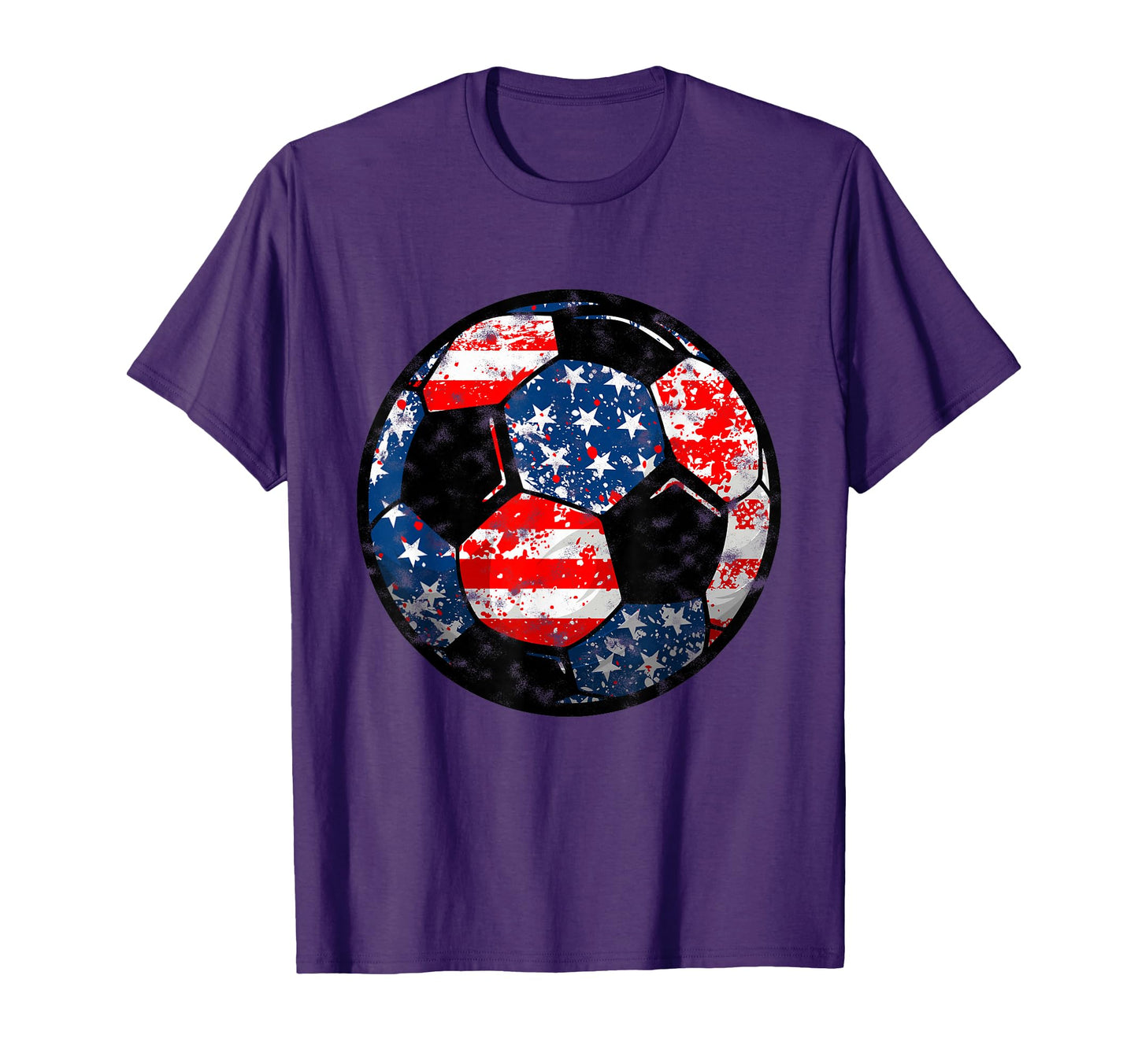 4Th July Usa Flag Soccer Patriotic T-Shirt - Novelty Apparel for Adults - T-Shirt, Sweatshirt, Hoodie