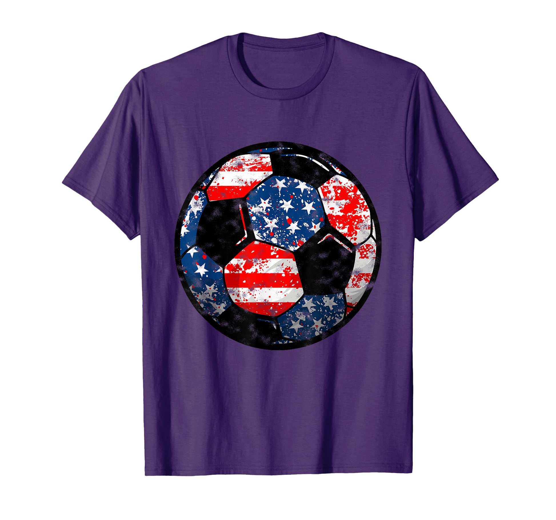 4Th July Usa Flag Soccer Patriotic T-Shirt - Novelty Apparel for Adults - T-Shirt, Sweatshirt, Hoodie