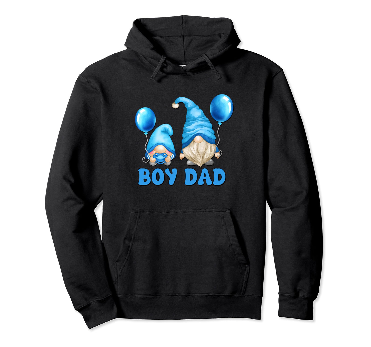 Blue Father And Son Matching Gnome Team Hoodie - Streetwear Style Unisex - T-Shirt, Sweatshirt, Hoodie