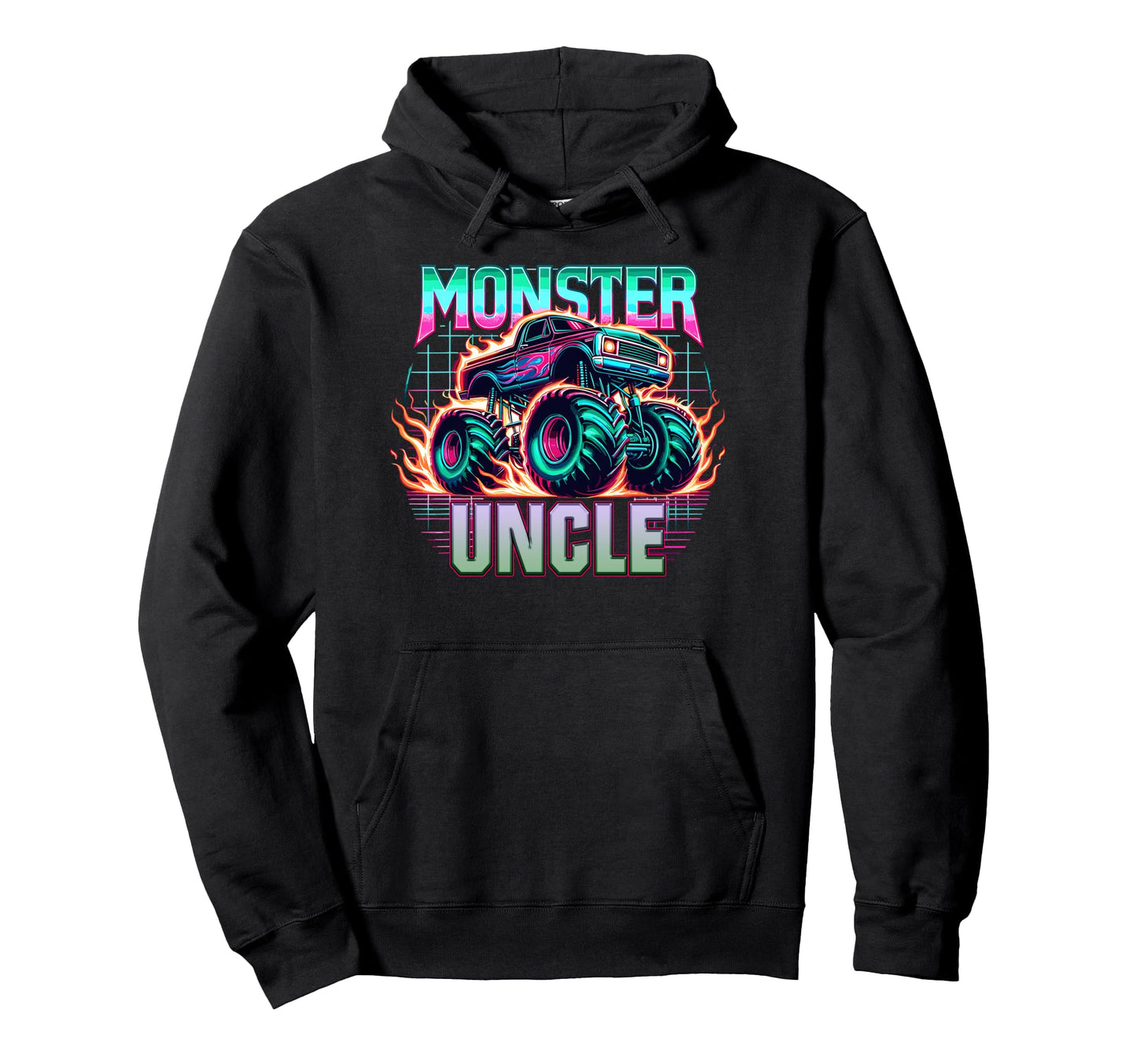 Monster Truck Uncle Monster Truck Are Hoodie - Custom Art Print for Adults - T-Shirt, Sweatshirt, Hoodie