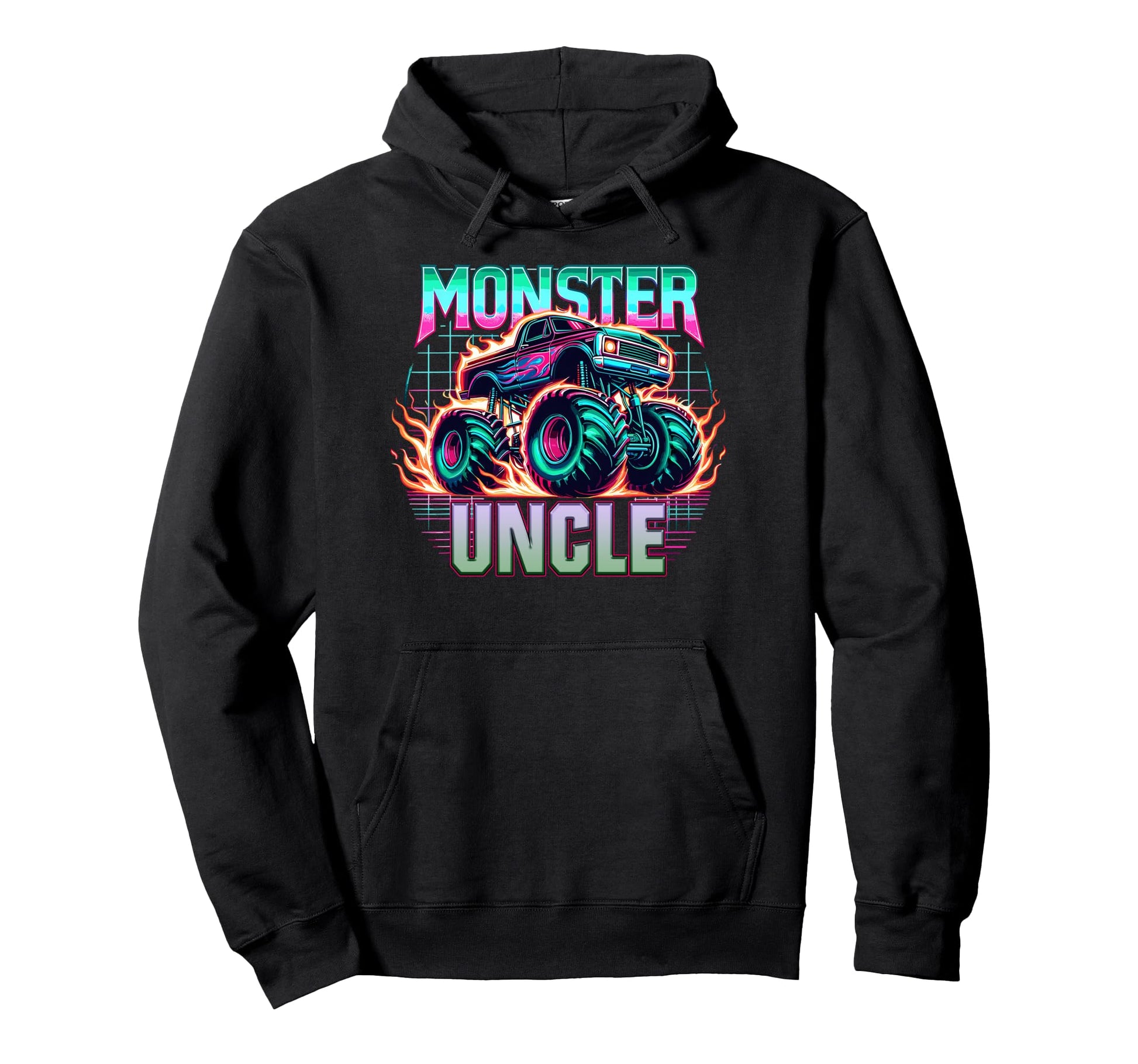 Monster Truck Uncle Monster Truck Are Hoodie - Custom Art Print for Adults - T-Shirt, Sweatshirt, Hoodie