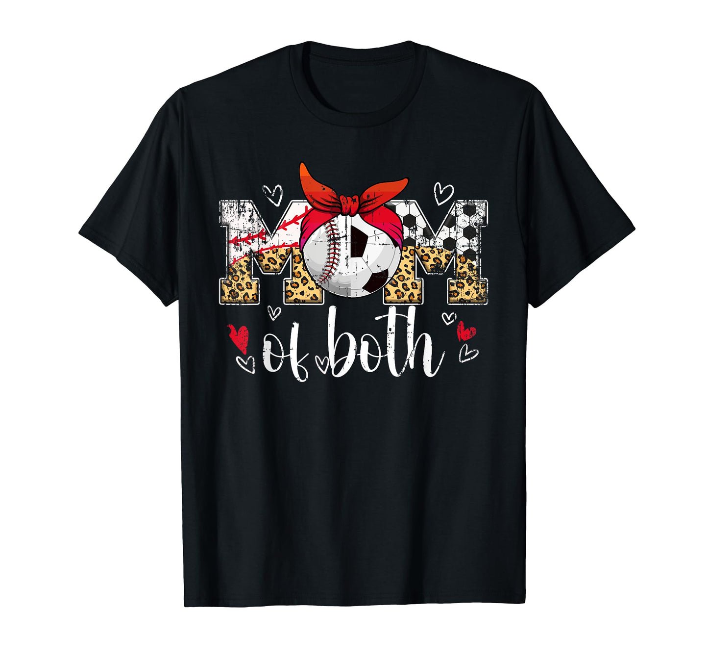 Mom Both Baseball Soccer Mom Soccer T-Shirt - Unique Graphic Unisex - T-Shirt, Sweatshirt, Hoodie
