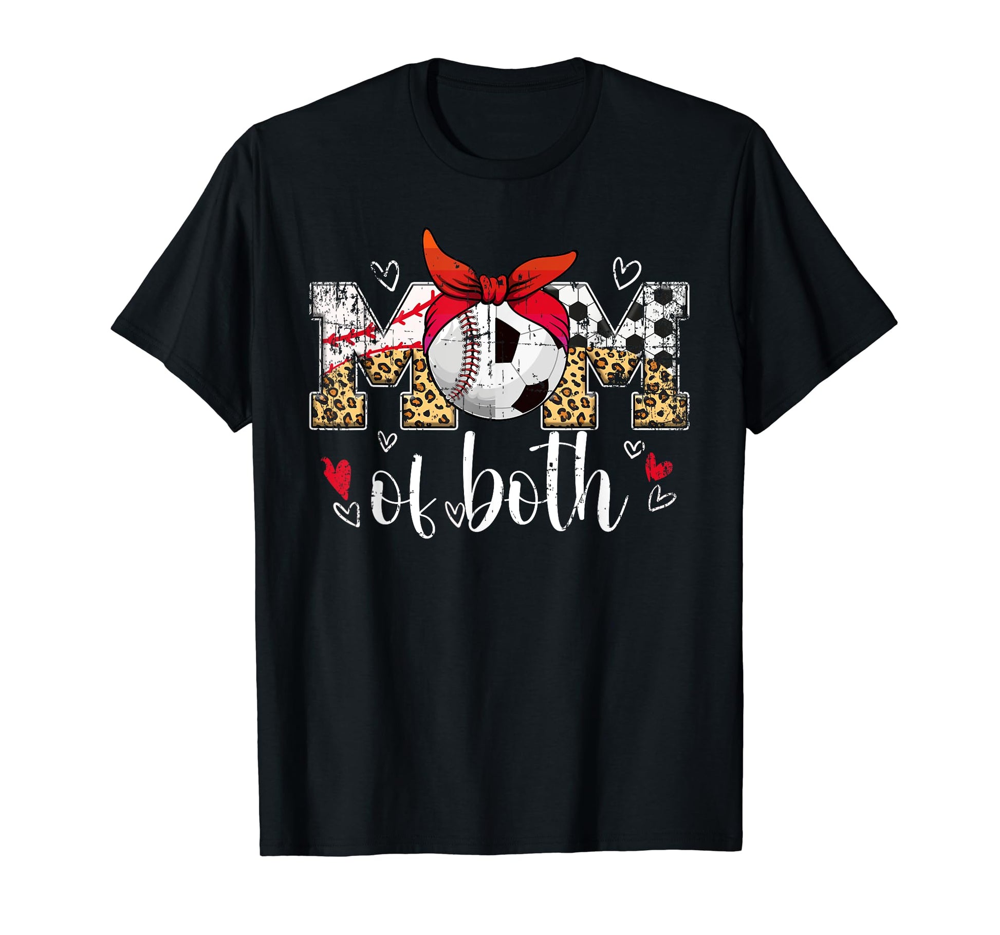 Mom Both Baseball Soccer Mom Soccer T-Shirt - Unique Graphic Unisex - T-Shirt, Sweatshirt, Hoodie