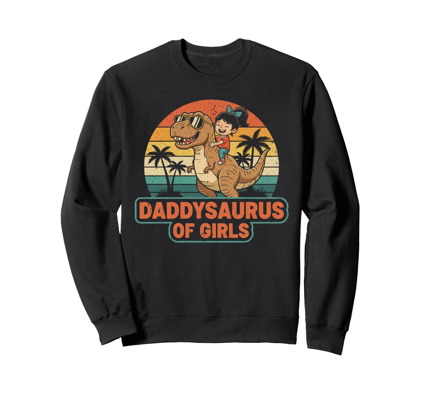 Daddysaurus T Rex Dinosaur Daddy Sweatshirt - Aesthetic Graphic for Adults - T-Shirt, Sweatshirt, Hoodie