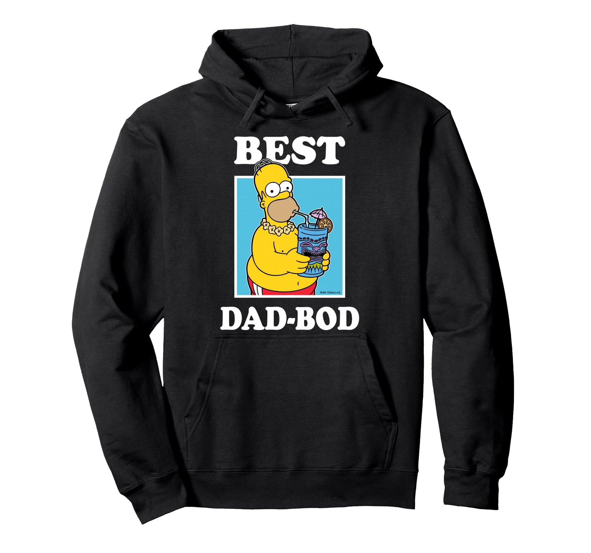Simpsons Fathers Day Best Dad Bod Homer Hoodie - Streetwear Style Unisex - T-Shirt, Sweatshirt, Hoodie