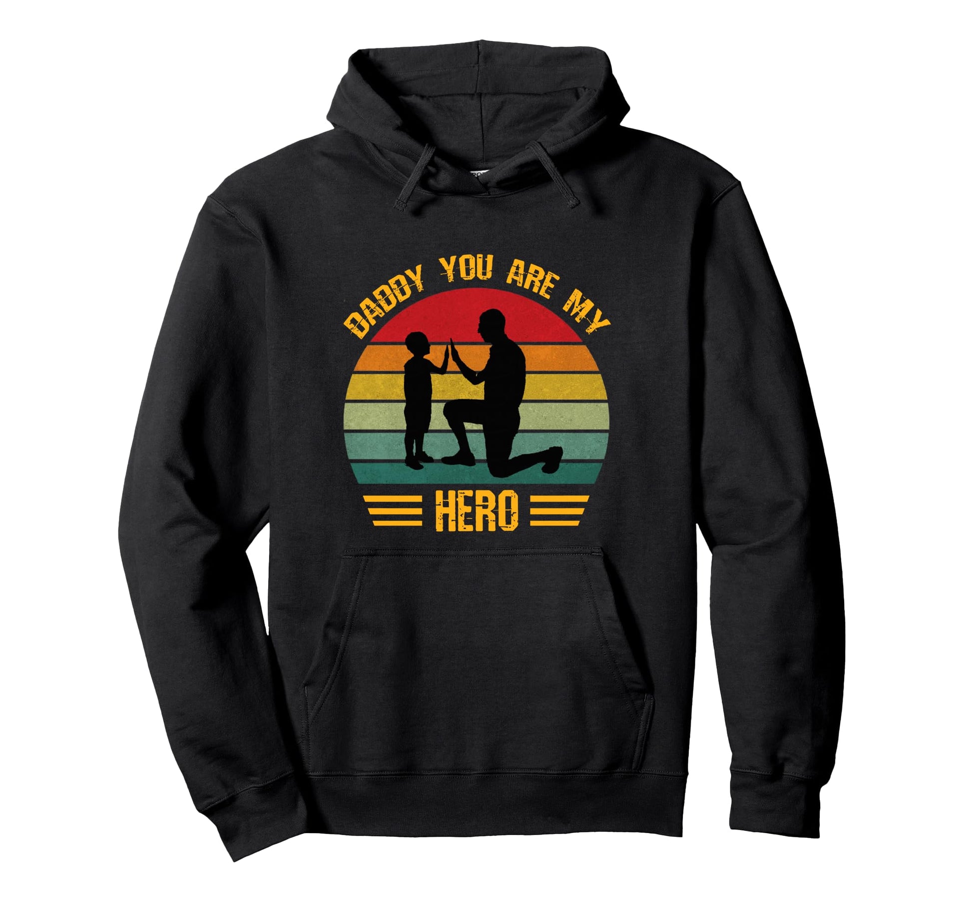 Daddy You Are My Hero Dad And Son Hoodie - Minimalist Print Men Women - T-Shirt, Sweatshirt, Hoodie