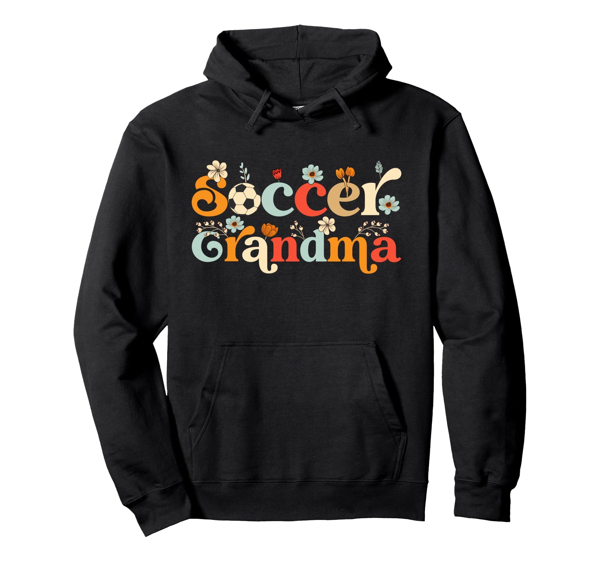 Soccer Grandma Wildflower Mothers Day Hoodie - Streetwear Style for Adults - T-Shirt, Sweatshirt, Hoodie