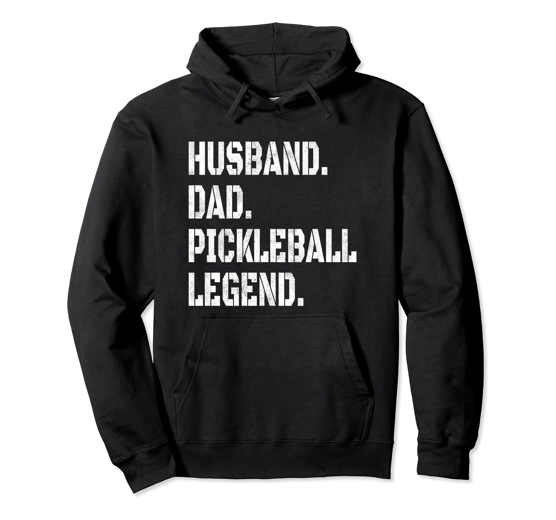 Pickleball Funny Husband Dad Legend Hoodie - Trendy Graphic for Adults - T-Shirt, Sweatshirt, Hoodie