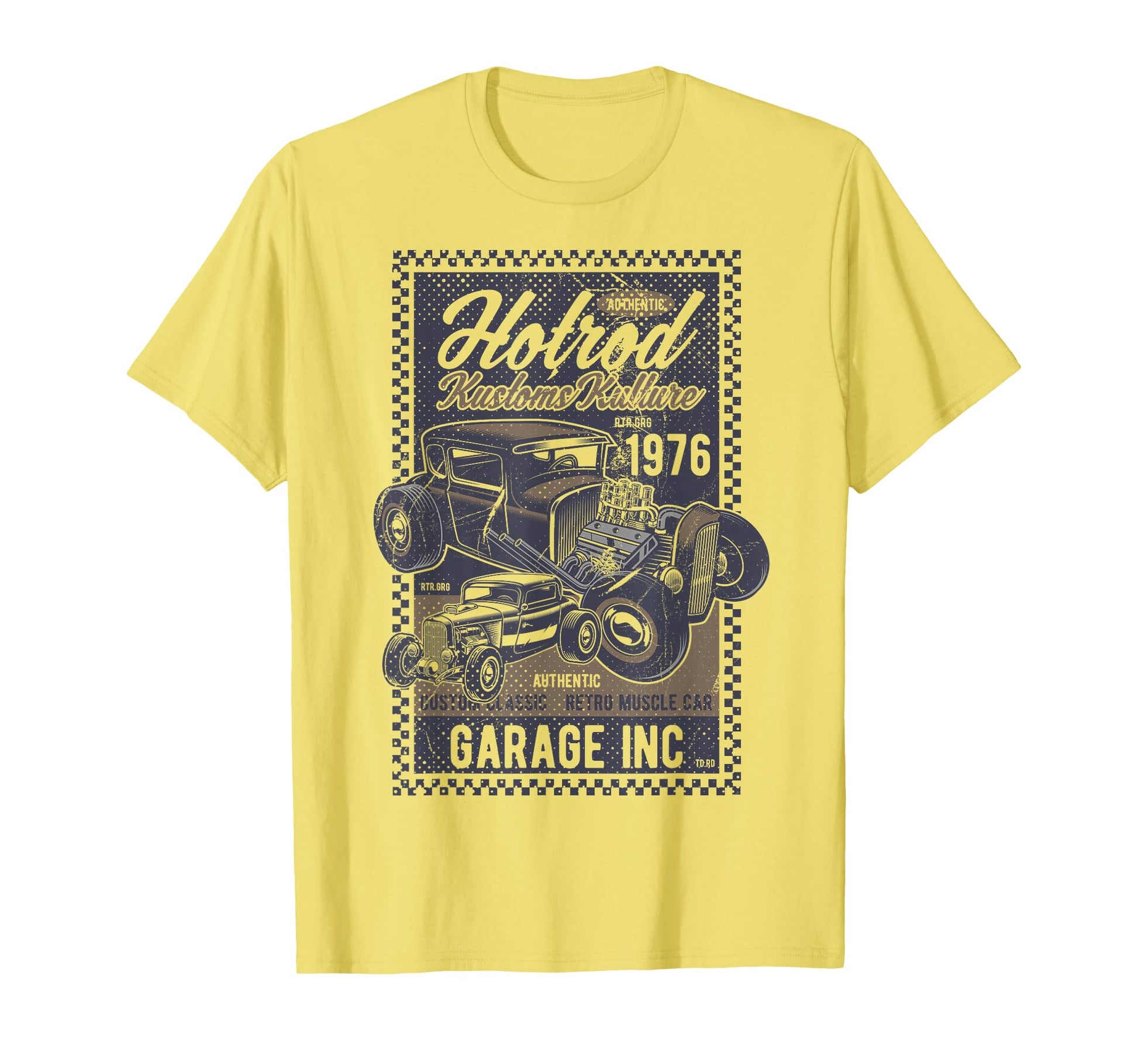 Hot Rod Kustoms Kulture Mens Car T-Shirt - Custom Art Print Men Women - T-Shirt, Sweatshirt, Hoodie