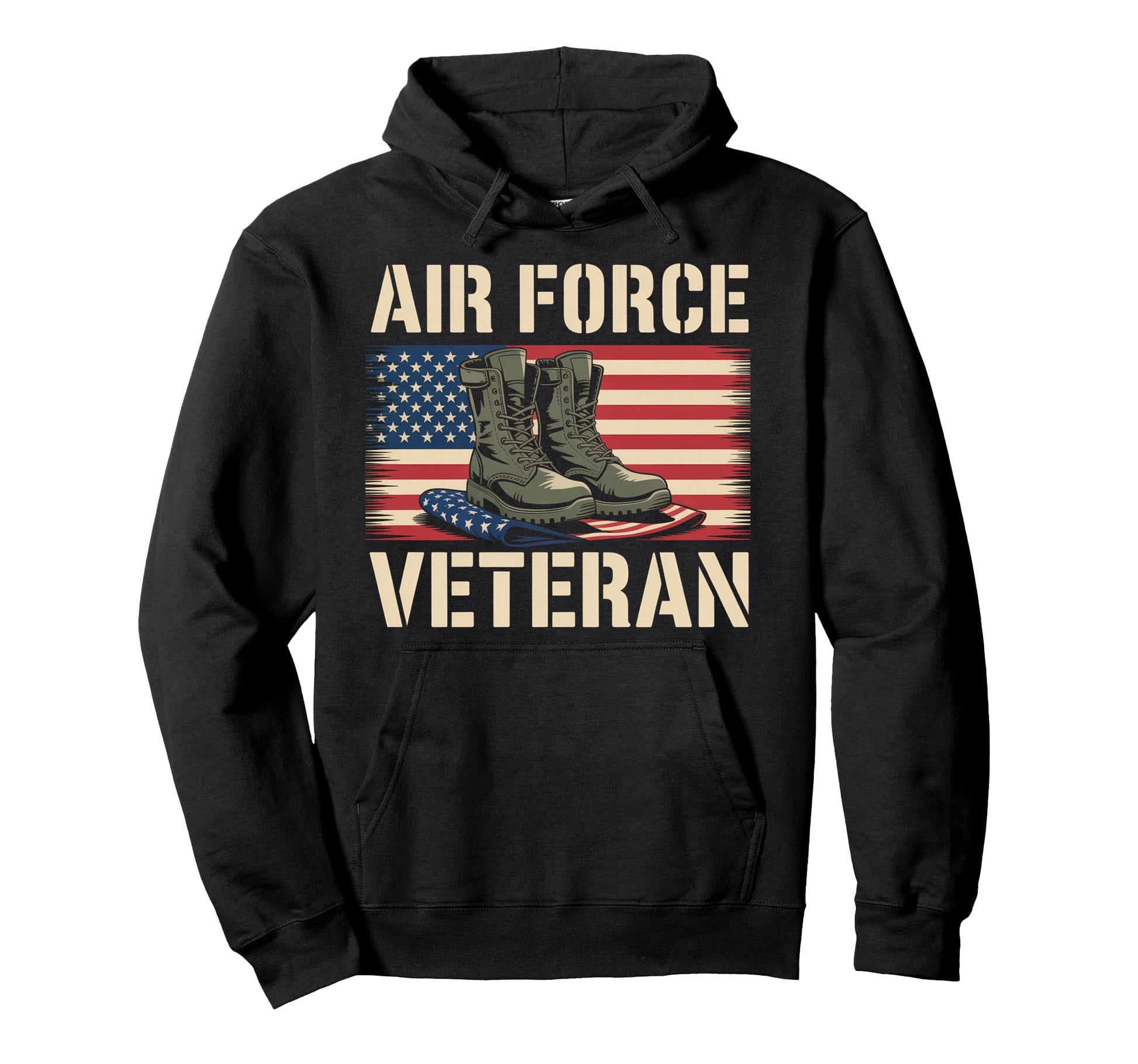 Air Force Veteran Us American Flag Dad Hoodie - Unique Graphic Unisex - T-Shirt, Sweatshirt, Hoodie