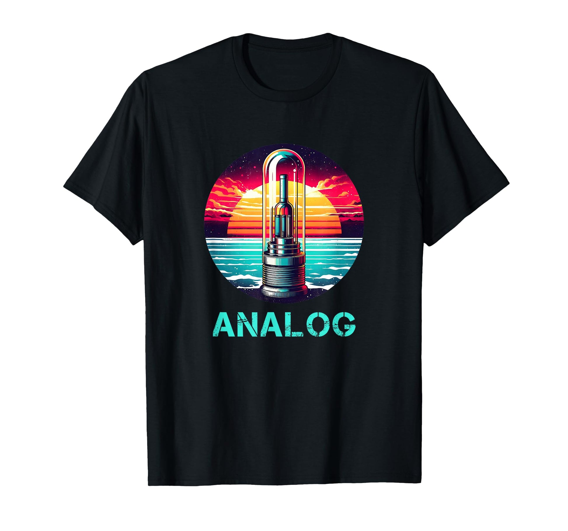 90S Vacuum Tube Amp Analog T-Shirt - Minimalist Print Unisex - T-Shirt, Sweatshirt, Hoodie