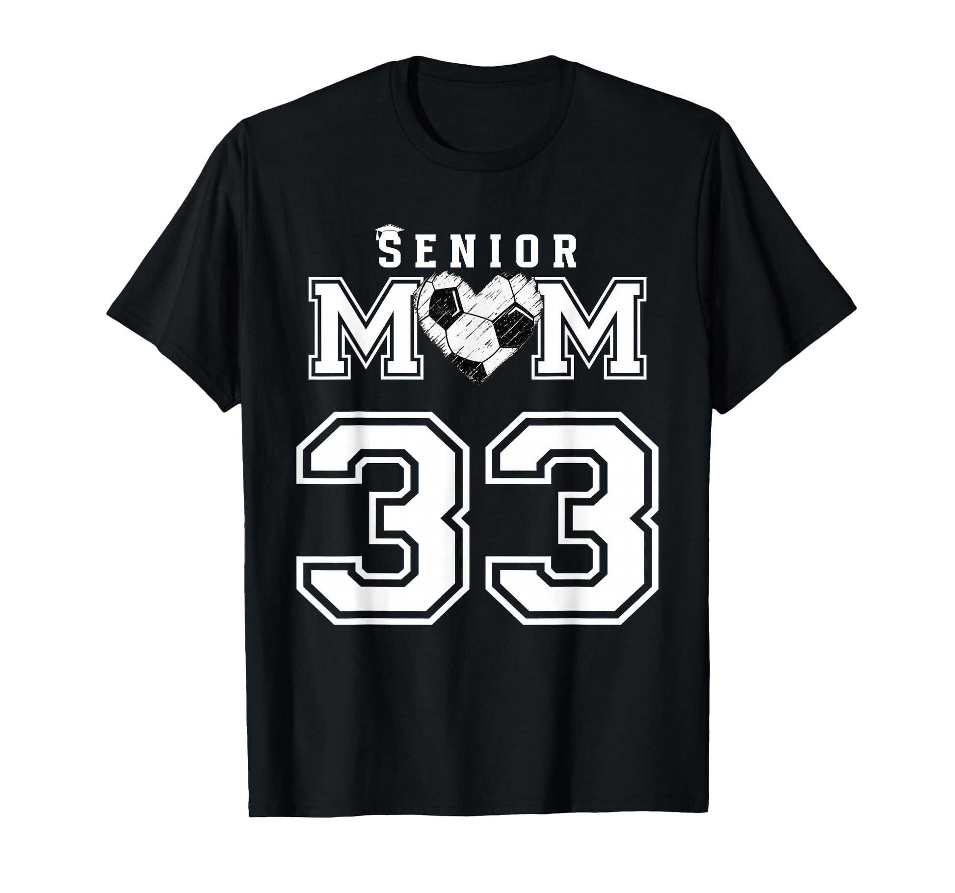 Proud Senior Soccer Mom Custom Jersey T-Shirt - Graphic Print for Adults - T-Shirt, Sweatshirt, Hoodie