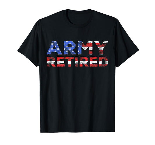 Army Retired Military U S Army T-Shirt - Aesthetic Graphic for Adults - T-Shirt, Sweatshirt, Hoodie
