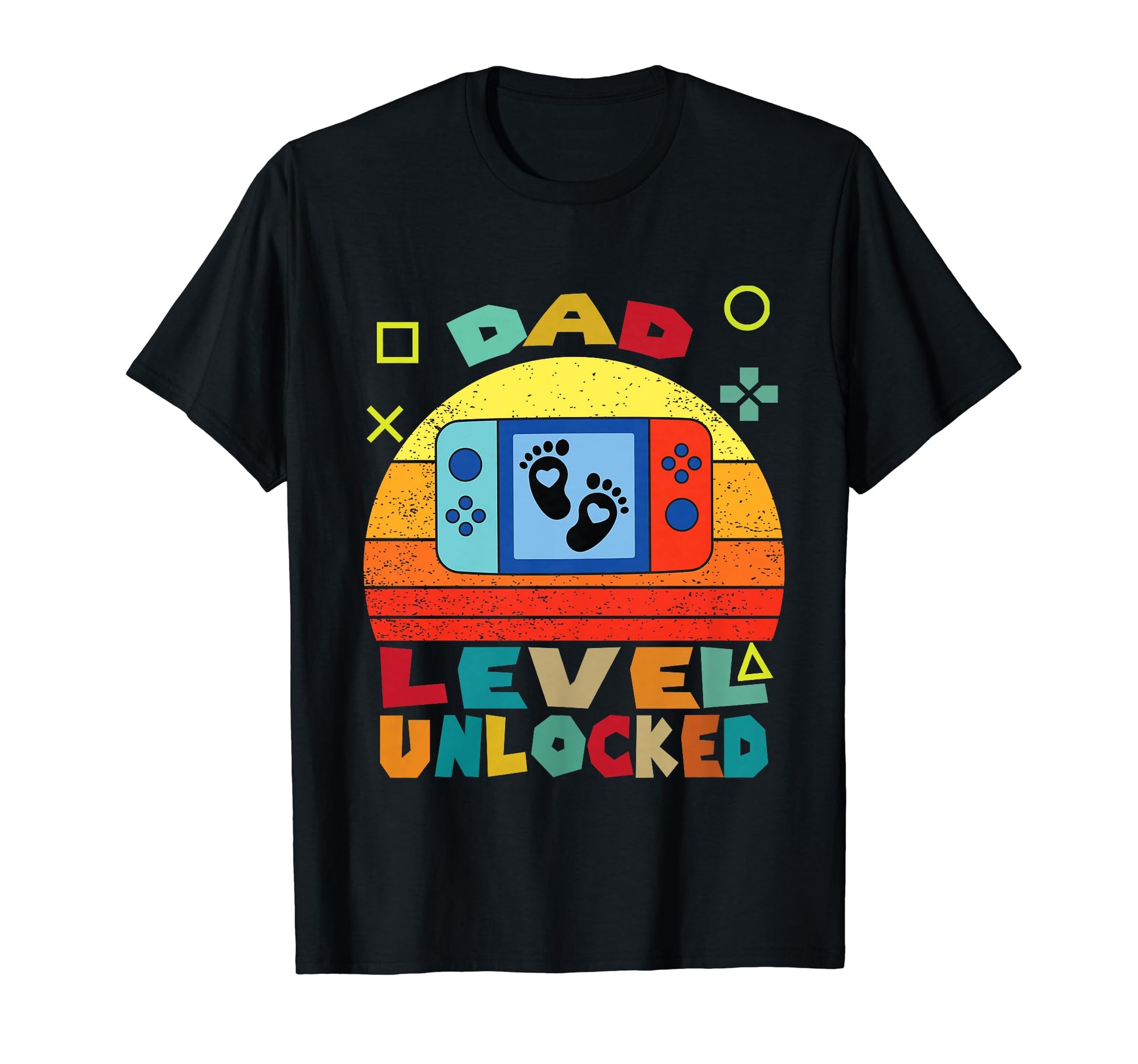 Funny Dad Level Unlocked Video Gamer T-Shirt - Fun Novelty Design Men Women - T-Shirt, Sweatshirt, Hoodie