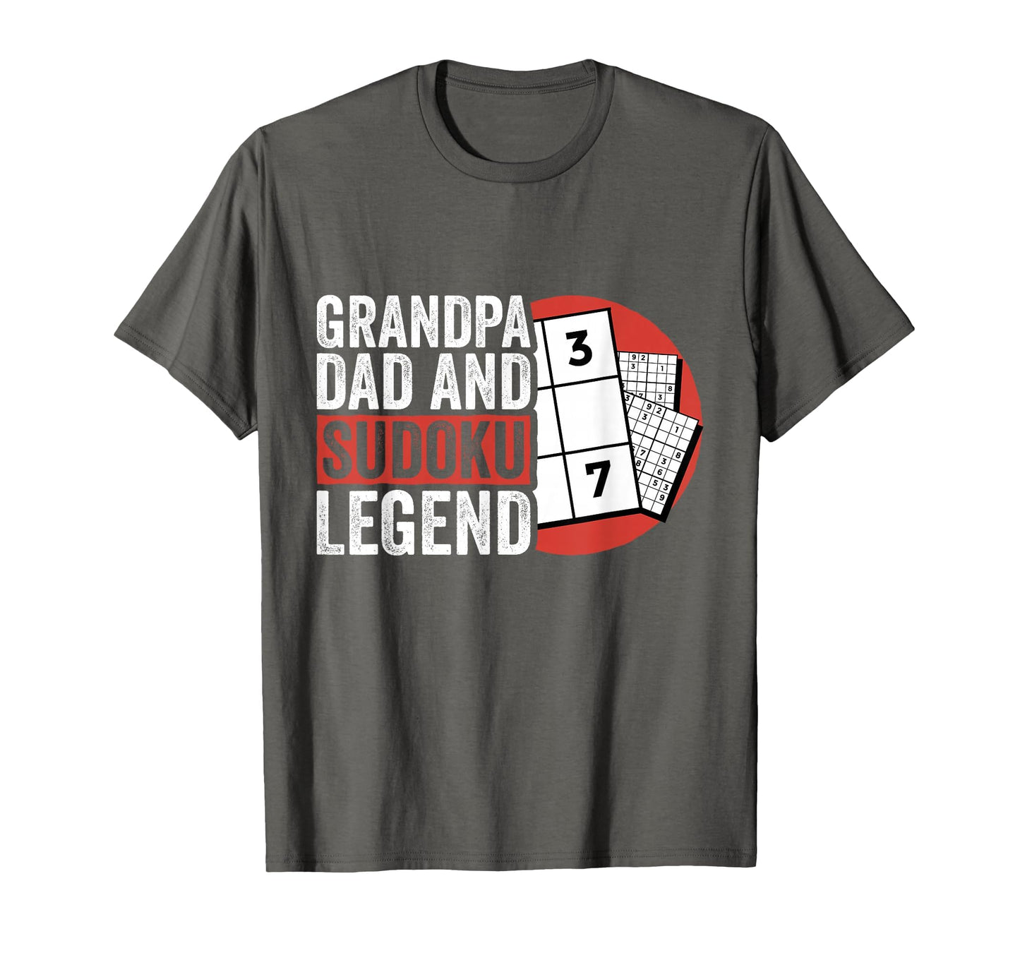 Grandpa Dad And Sudoku Legend Sudoku T-Shirt - Novelty Apparel Unisex - T-Shirt, Sweatshirt, Hoodie