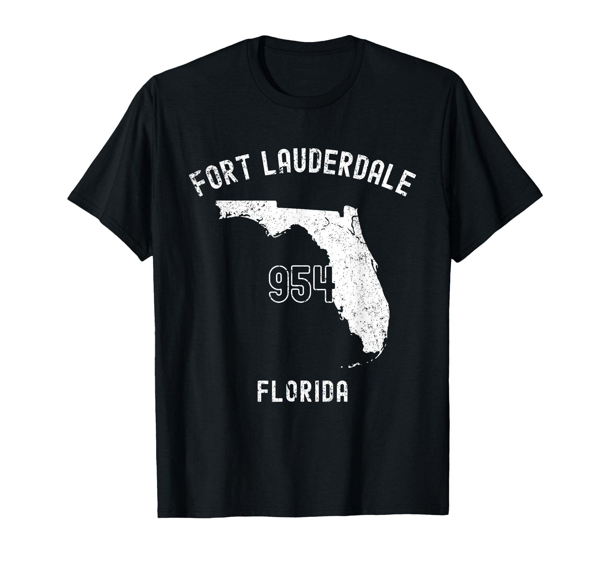 Fort Lauderdale Florida Fl 954 Athletic T-Shirt - Trendy Graphic Men Women - T-Shirt, Sweatshirt, Hoodie