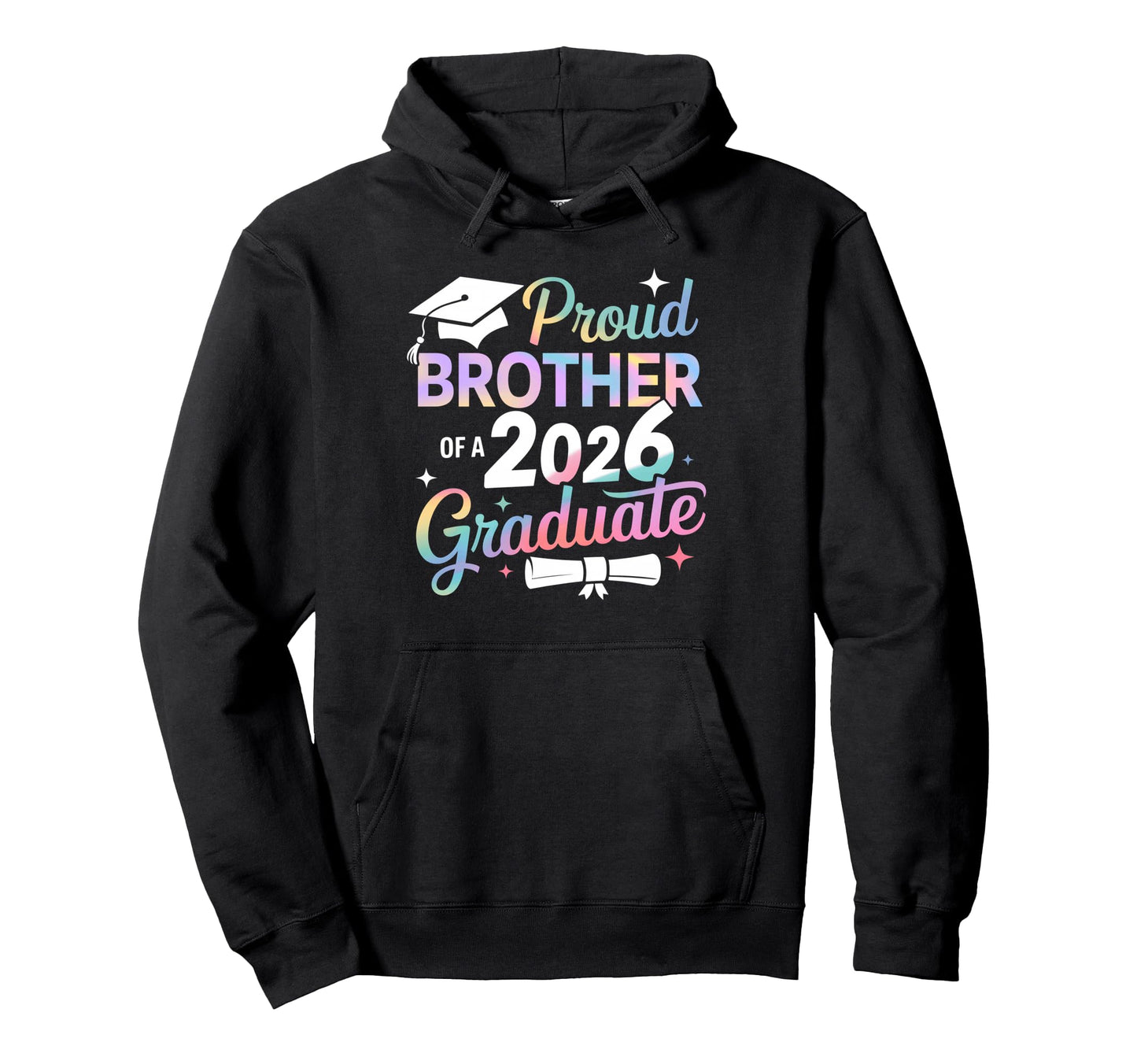 Proud Brother Class 2026 Graduate Senior Hoodie - Graphic Print Unisex - T-Shirt, Sweatshirt, Hoodie