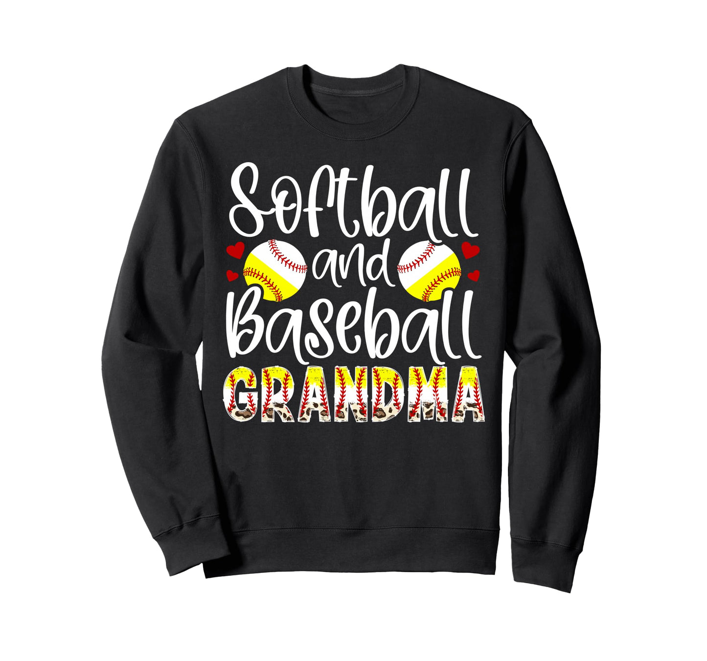 Softball Baseball Grandma Sweatshirt - Aesthetic Graphic for Adults - T-Shirt, Sweatshirt, Hoodie