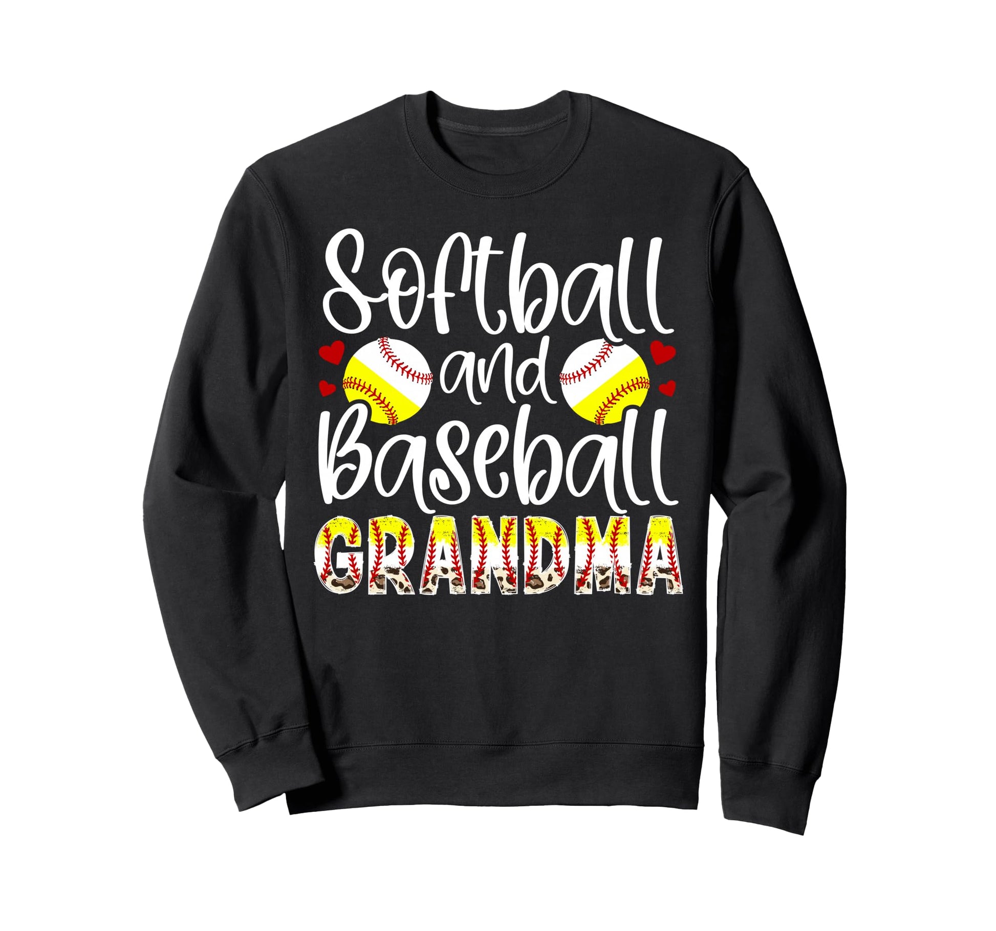 Softball Baseball Grandma Sweatshirt - Aesthetic Graphic for Adults - T-Shirt, Sweatshirt, Hoodie