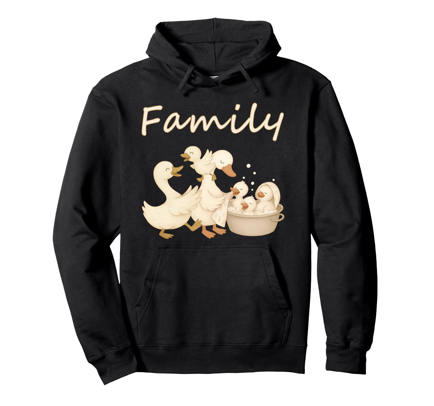 Goose Family Couple Mom Dad Children Hoodie - Trendy Graphic for Adults - T-Shirt, Sweatshirt, Hoodie