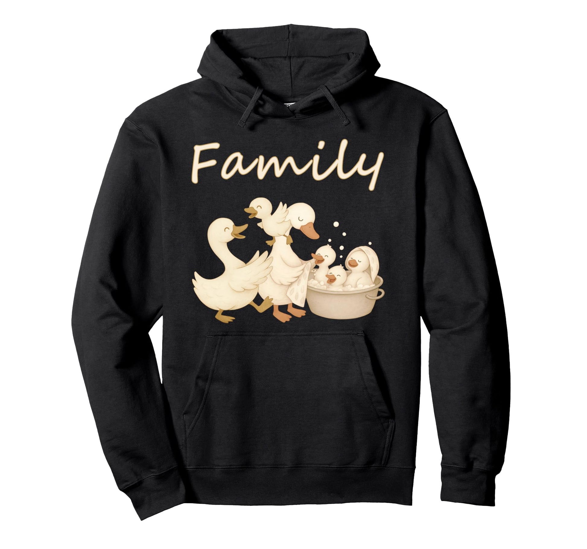 Goose Family Couple Mom Dad Children Hoodie - Trendy Graphic for Adults - T-Shirt, Sweatshirt, Hoodie