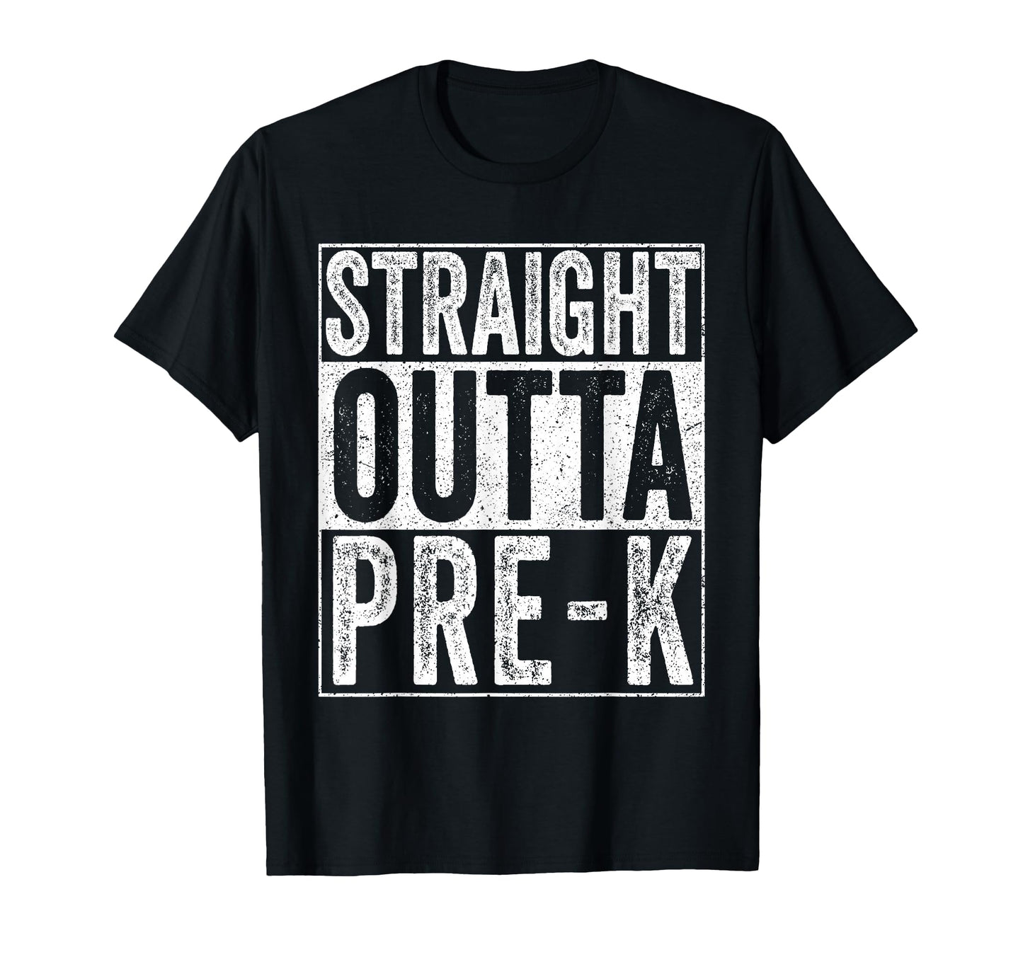 Straight Outta Pre K Preschool Graduation T-Shirt - Custom Art Print Unisex - T-Shirt, Sweatshirt, Hoodie