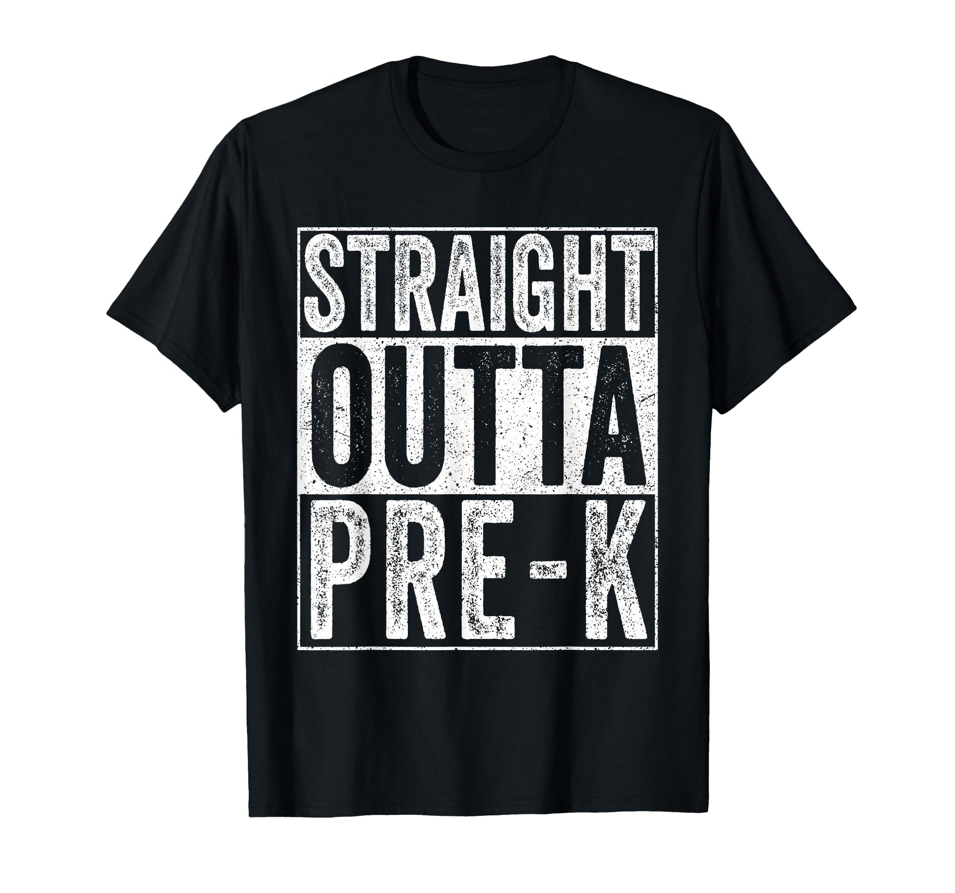 Straight Outta Pre K Preschool Graduation T-Shirt - Custom Art Print Unisex - T-Shirt, Sweatshirt, Hoodie