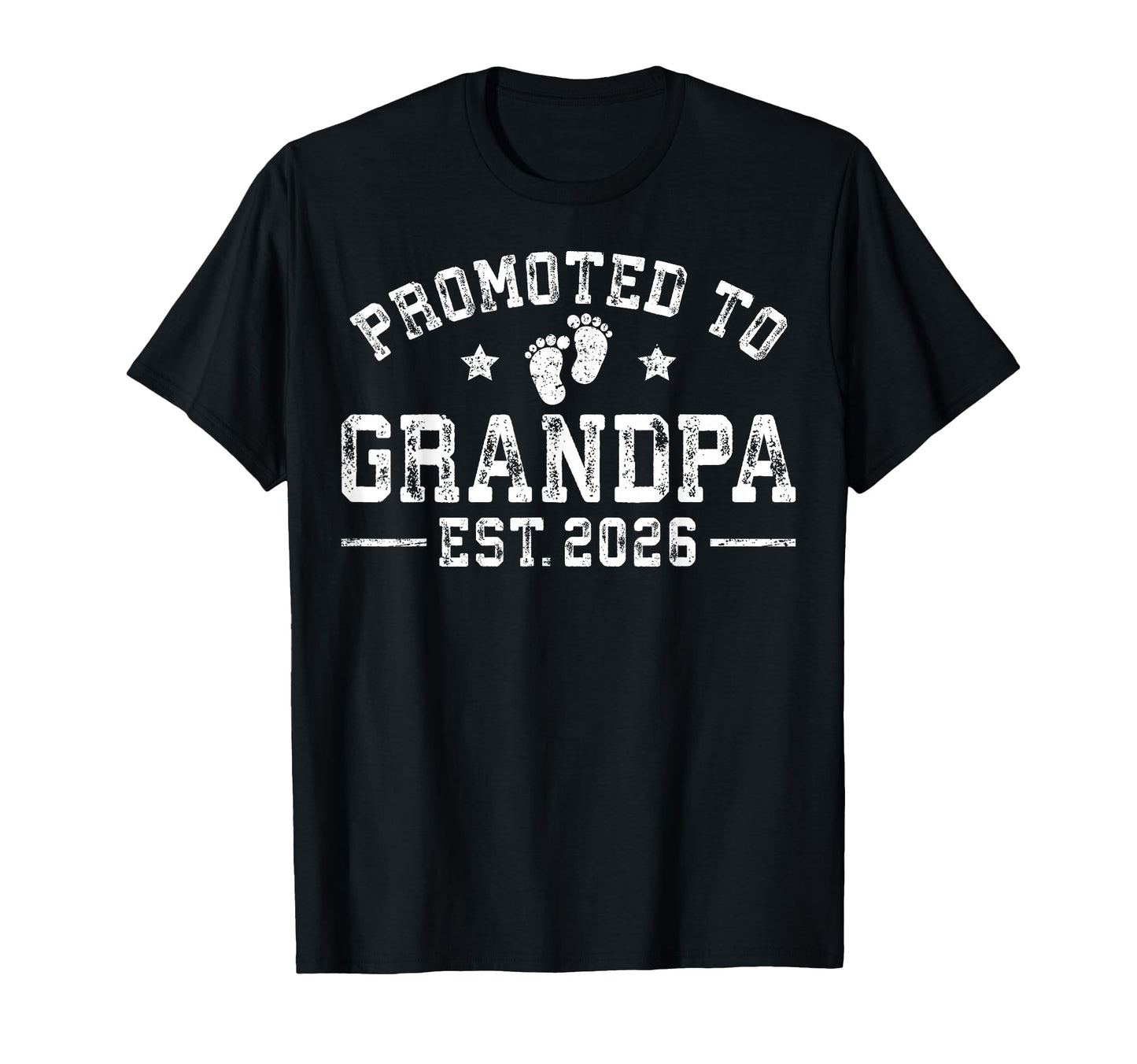 Promoted To Grandpa Est 2026 T-Shirt - Minimalist Print for Adults - T-Shirt, Sweatshirt, Hoodie