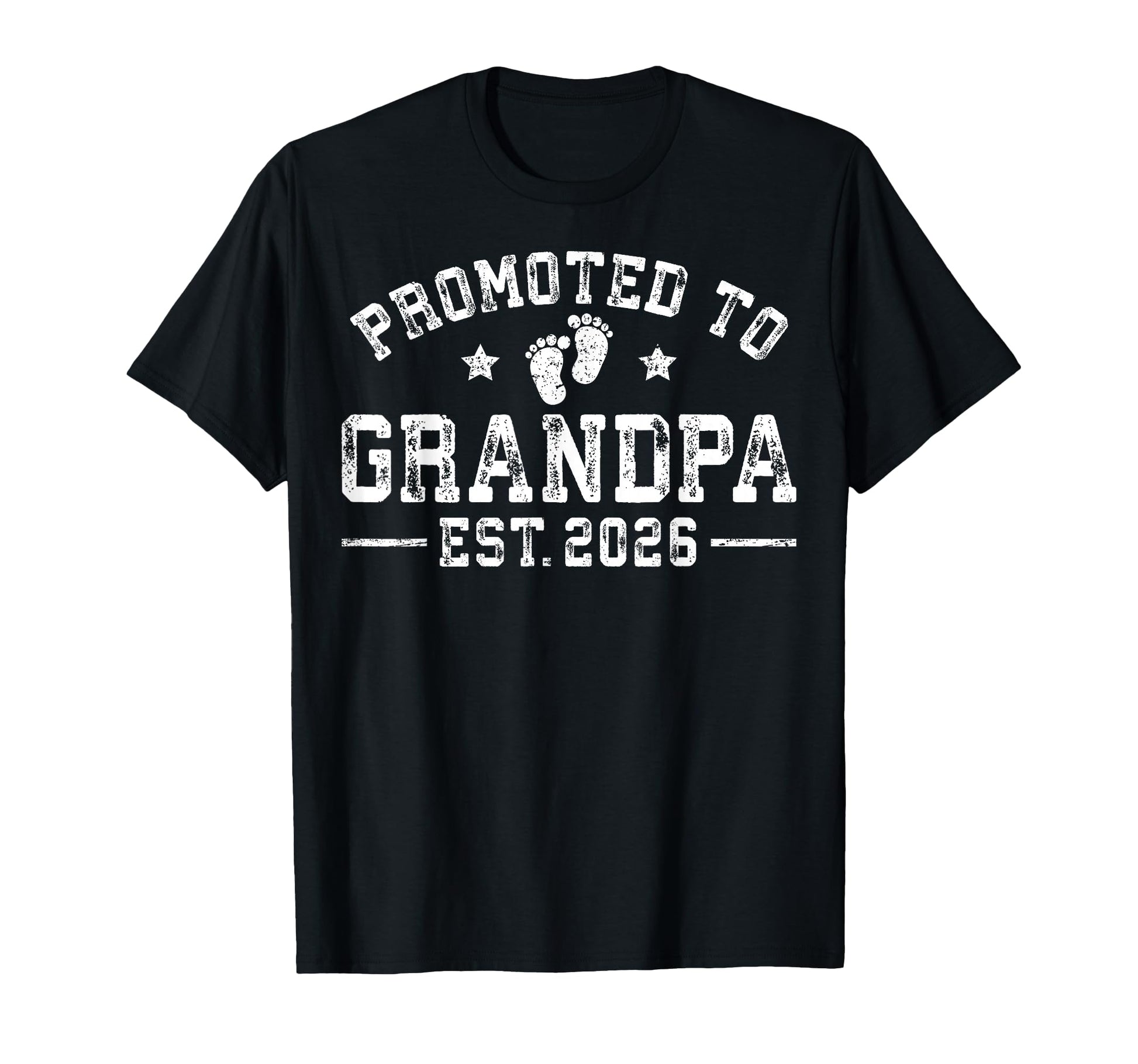 Promoted To Grandpa Est 2026 T-Shirt - Minimalist Print for Adults - T-Shirt, Sweatshirt, Hoodie