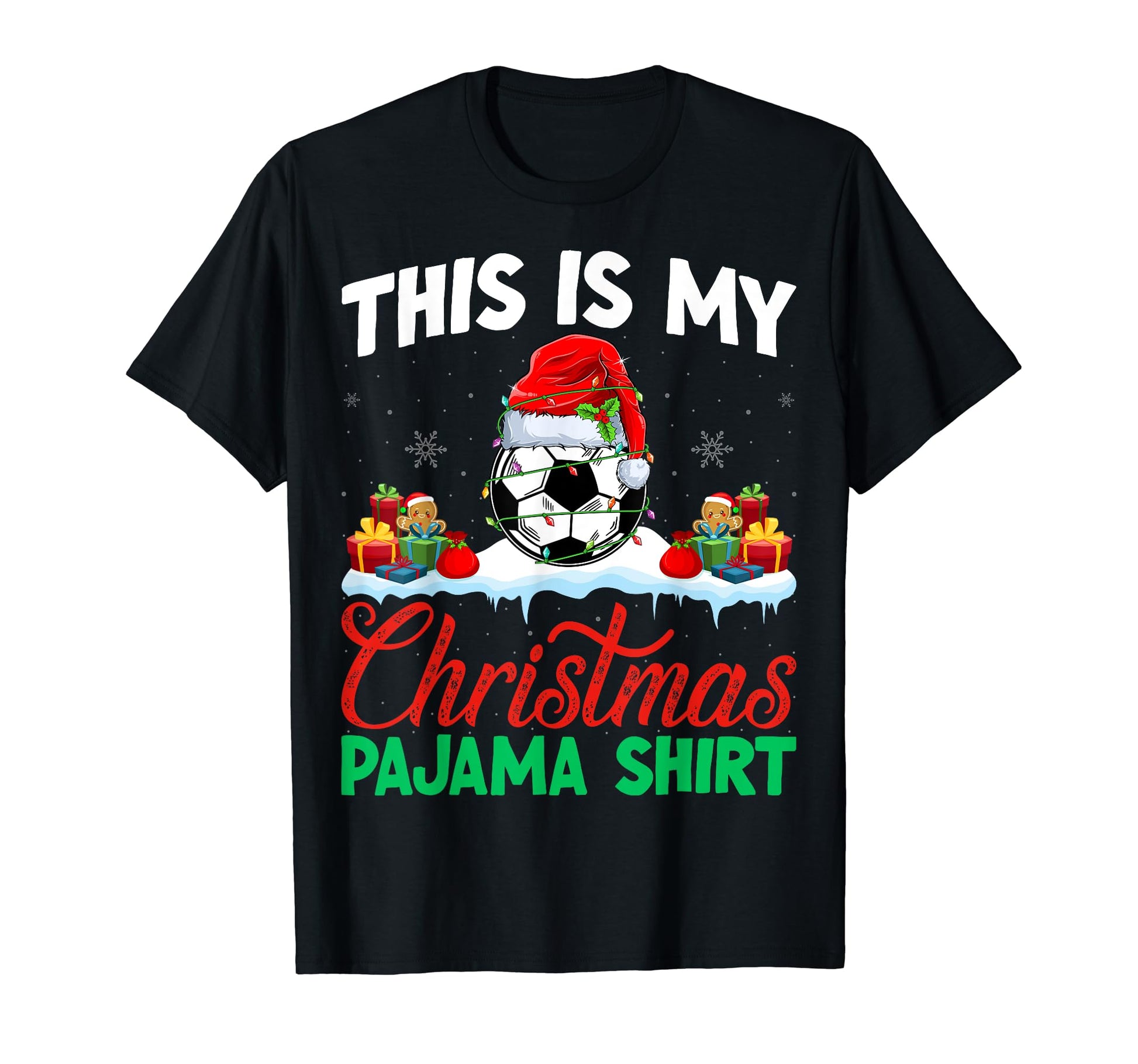 Soccer Ball Pajama Soccer Ball Wearing T-Shirt - Trendy Graphic for Adults - T-Shirt, Sweatshirt, Hoodie