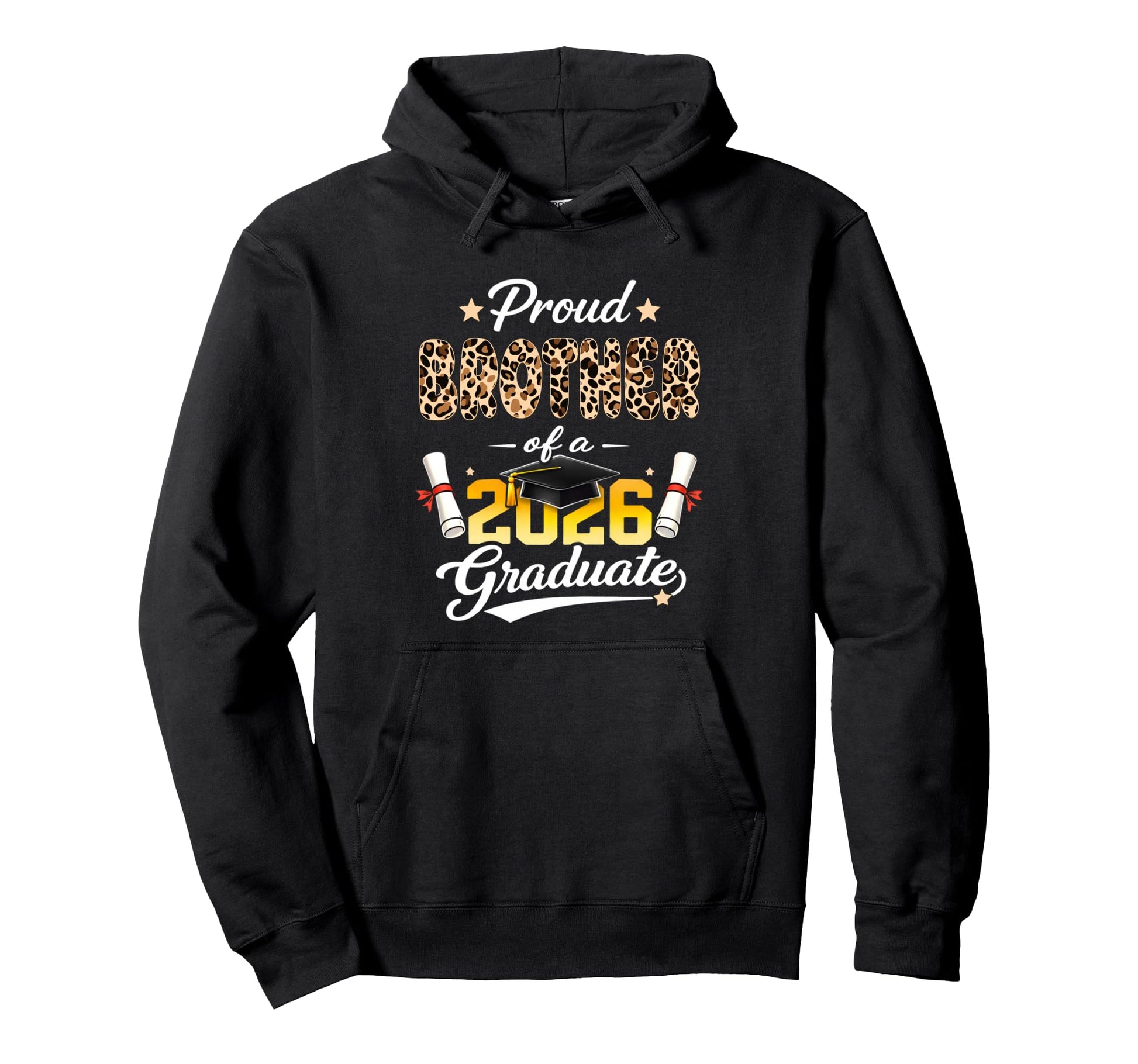 Proud Brother 2026 Graduate Senior Hoodie - Casual Everyday Wear Unisex - T-Shirt, Sweatshirt, Hoodie