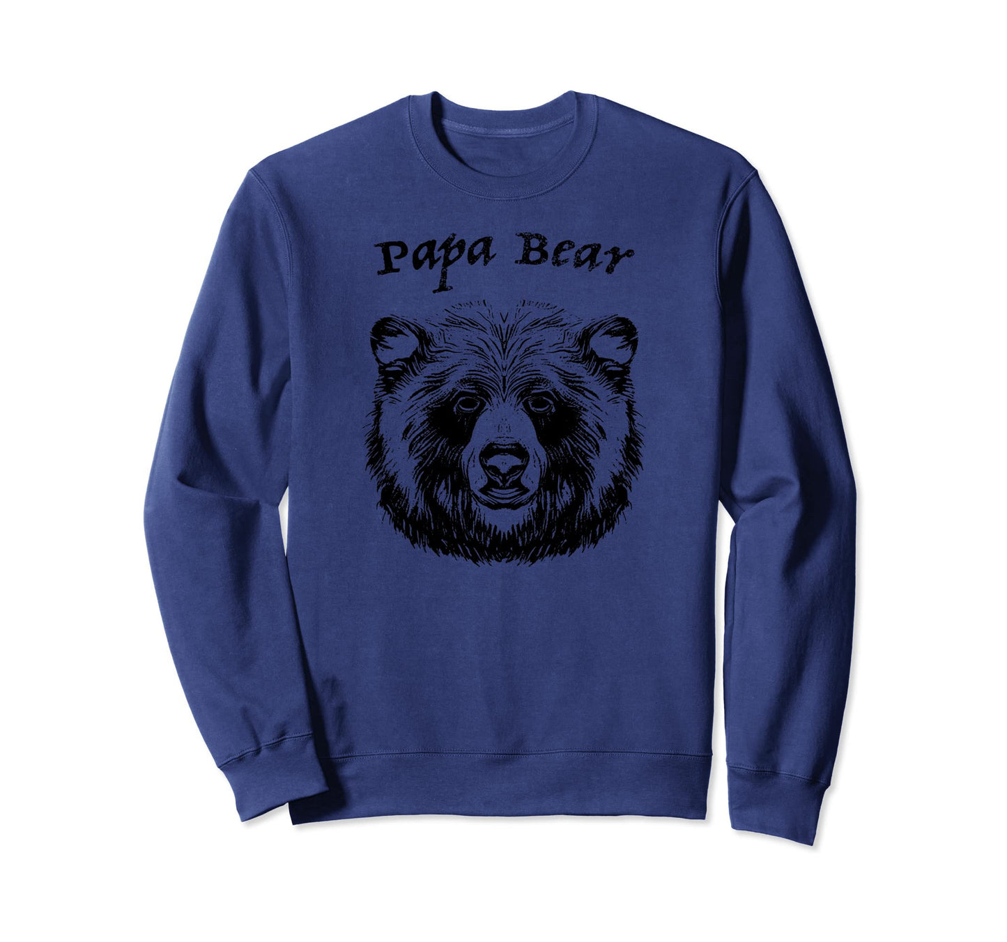 Papa Bear Realistic Grizzly Sweatshirt - Aesthetic Graphic Unisex - T-Shirt, Sweatshirt, Hoodie