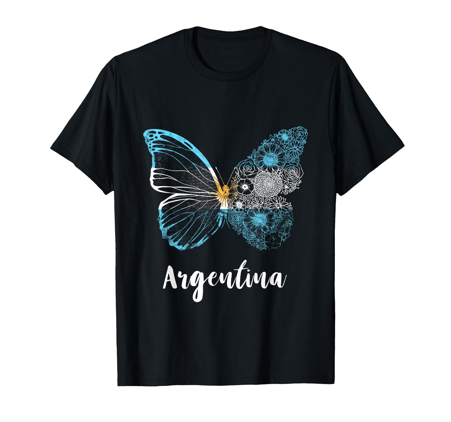 Butterfly Argentina Sun May Buenos T-Shirt - Aesthetic Graphic Men Women - T-Shirt, Sweatshirt, Hoodie
