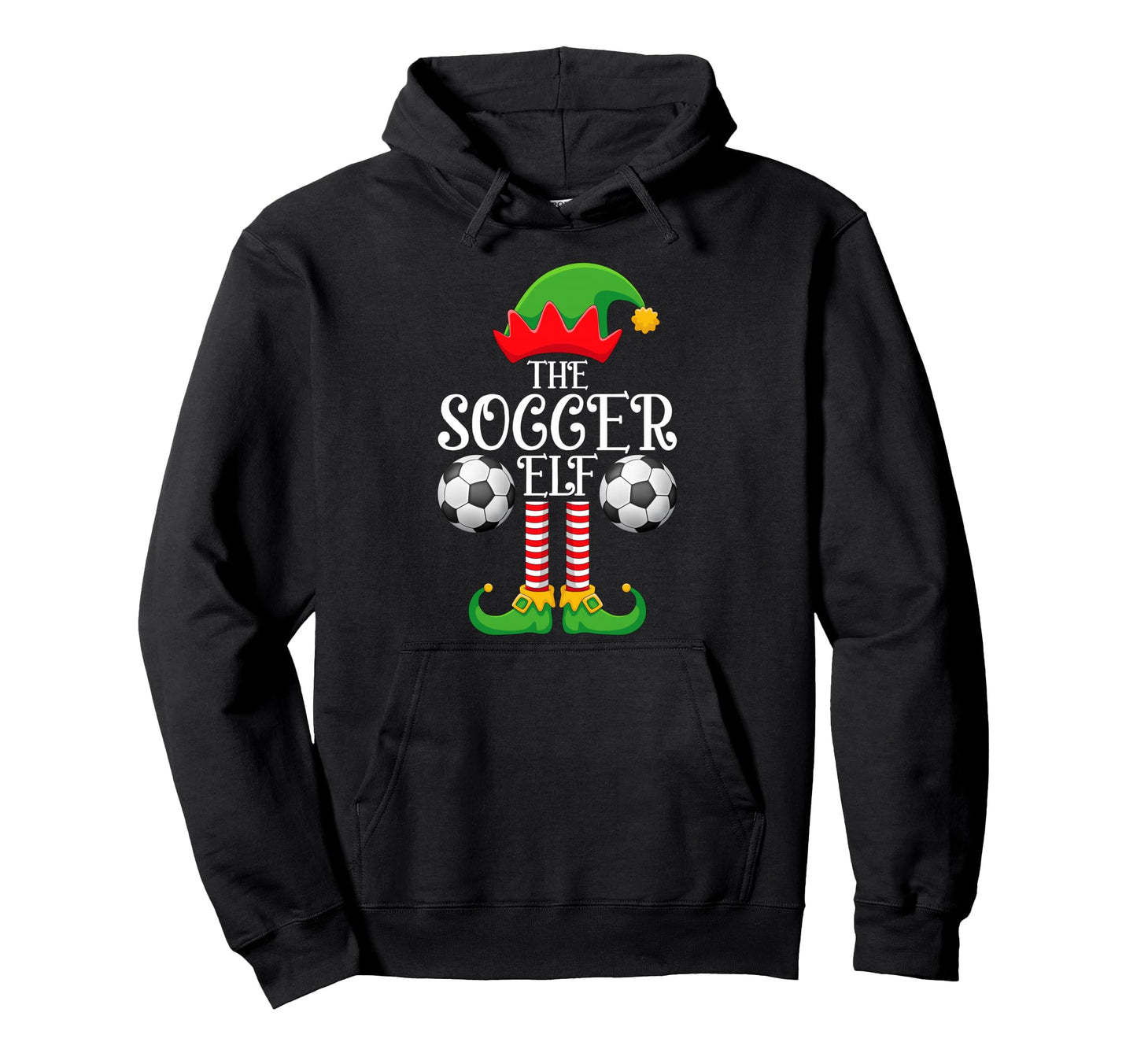 Soccer Elf Family Matching Funny Love Hoodie - Streetwear Style for Adults - T-Shirt, Sweatshirt, Hoodie