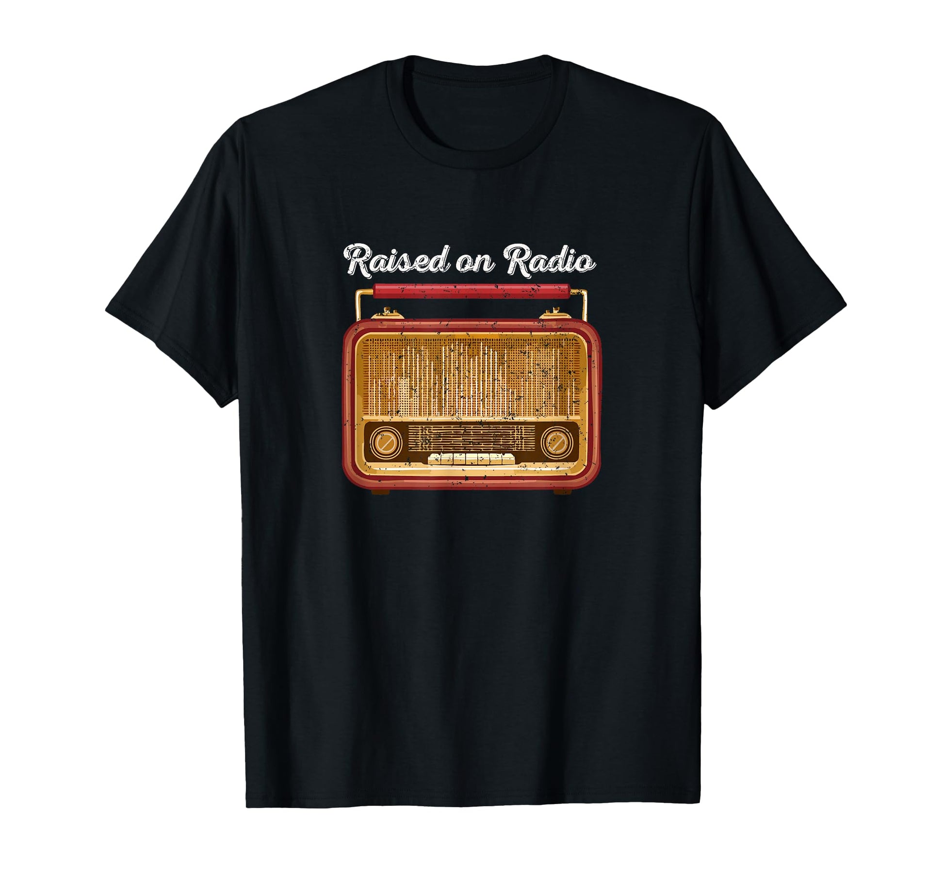 Raised Radio Radio Music Lover Dad Mom T-Shirt - Minimalist Print Unisex - T-Shirt, Sweatshirt, Hoodie