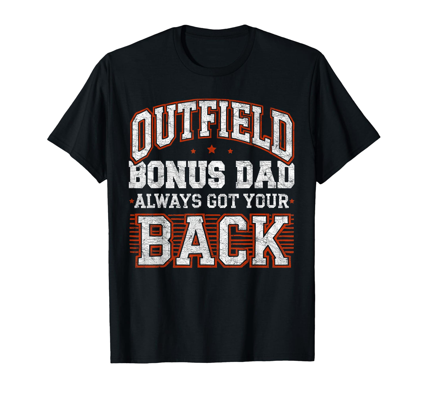 Stepdad Baseball Outfield Bonus Dad T-Shirt - Minimalist Print for Adults - T-Shirt, Sweatshirt, Hoodie