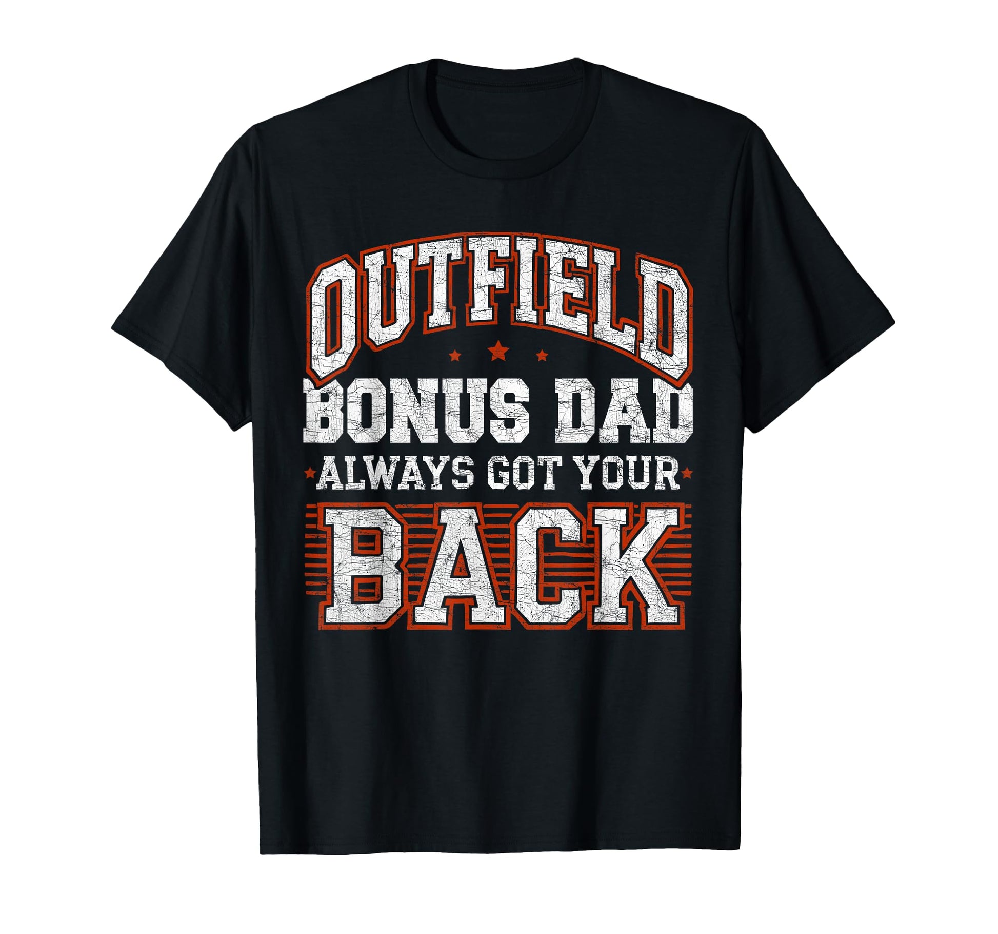 Stepdad Baseball Outfield Bonus Dad T-Shirt - Minimalist Print for Adults - T-Shirt, Sweatshirt, Hoodie